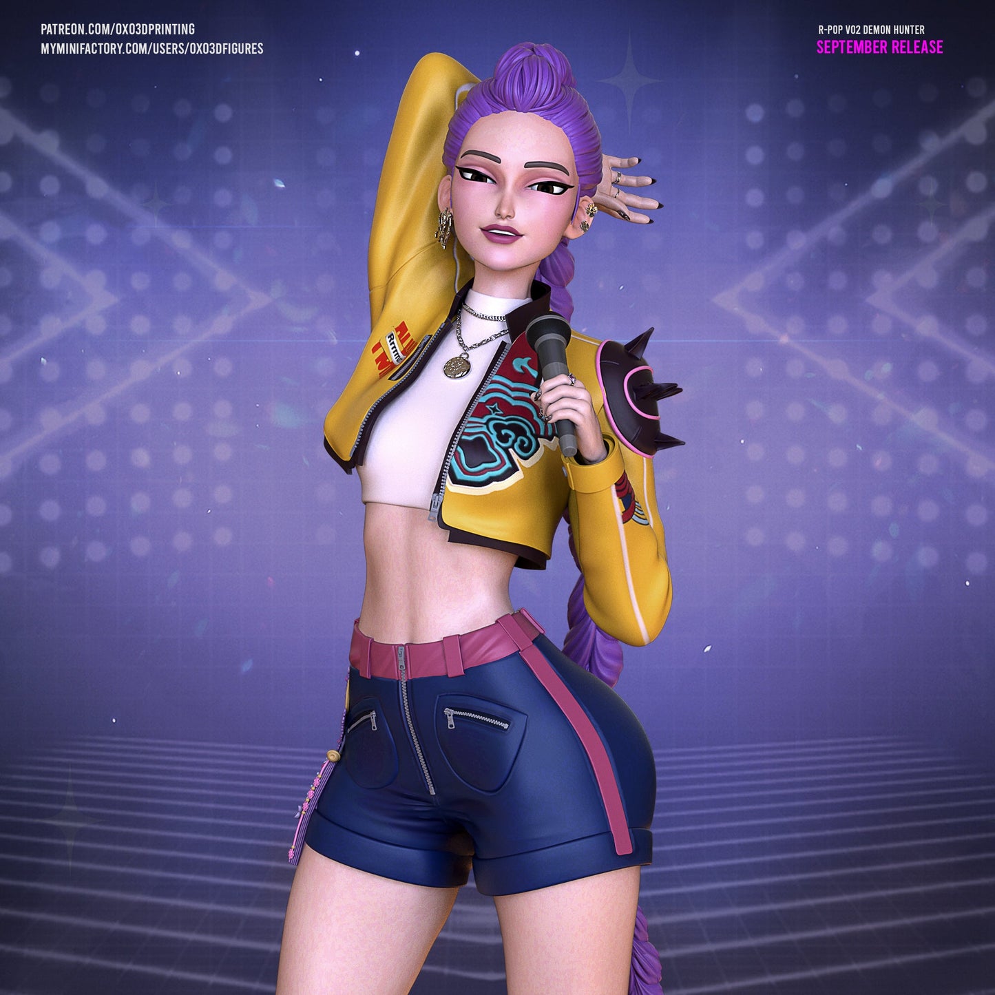 K - Pop Demon Hunter Rumi - OXO3D - Dark Forge Arts