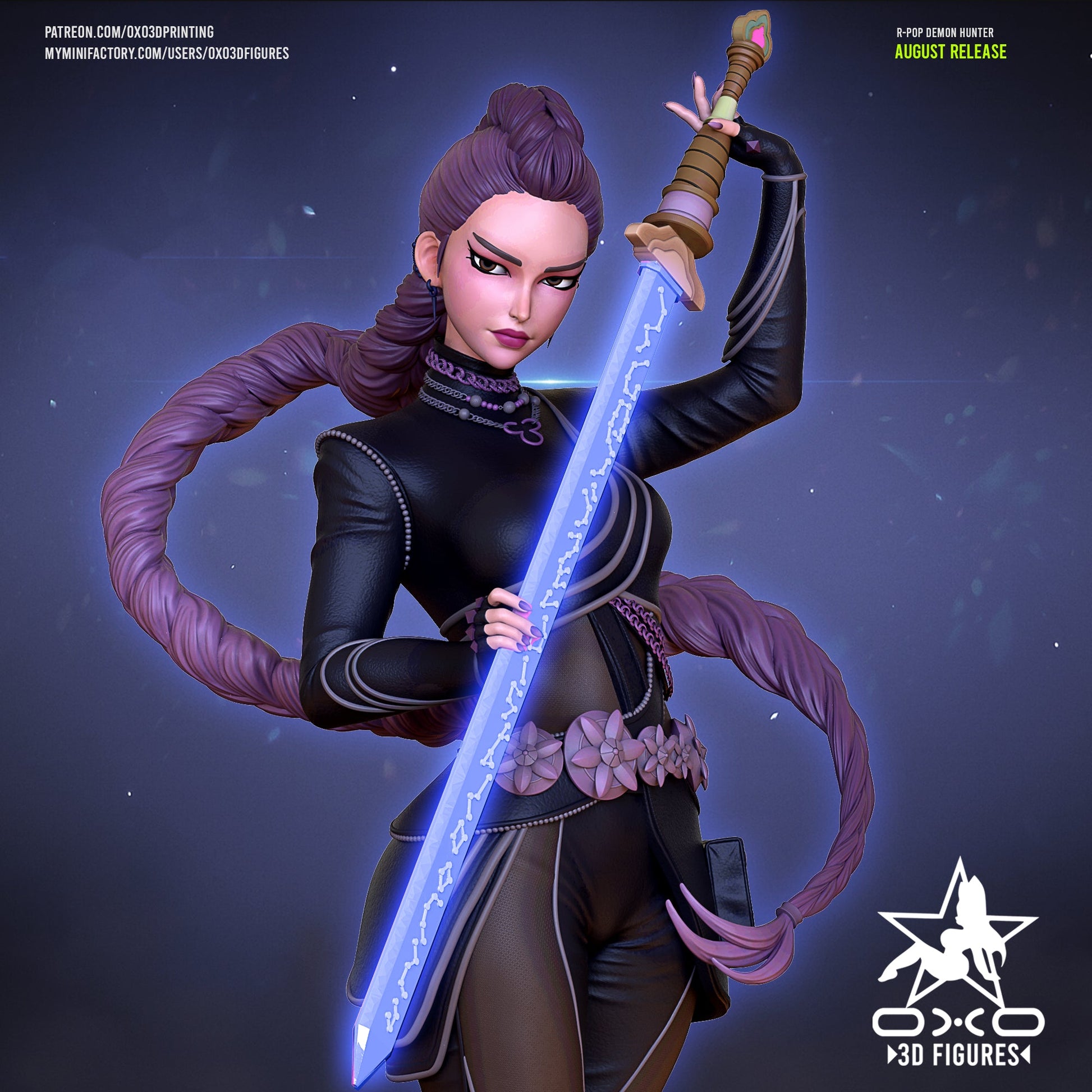 K - Pop Demon Hunter Rumi - OXO3D - Dark Forge Arts