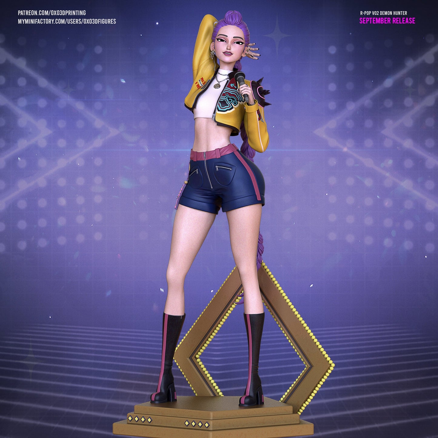 K - Pop Demon Hunter Rumi - OXO3D - Dark Forge Arts