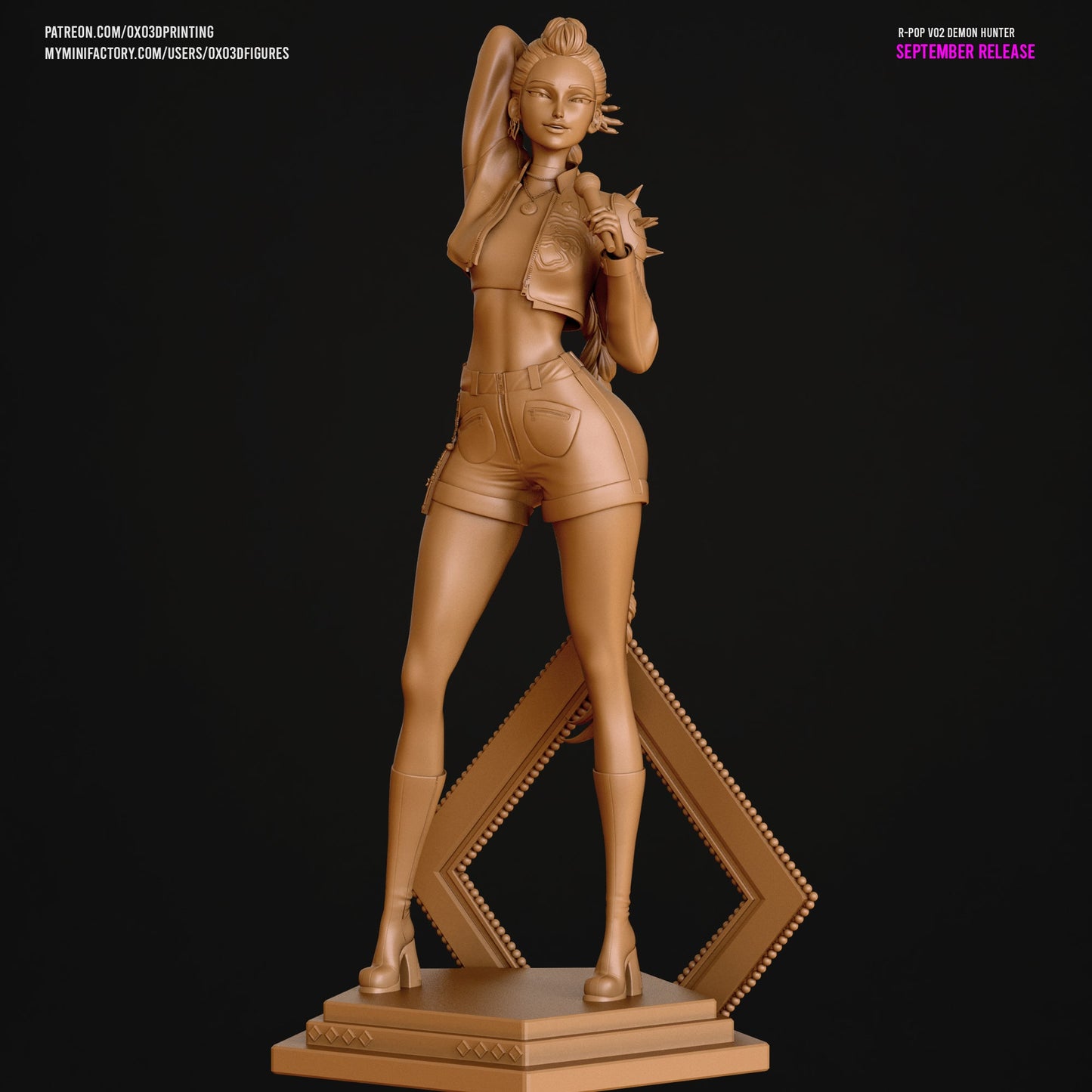 K - Pop Demon Hunter Rumi - OXO3D - Dark Forge Arts