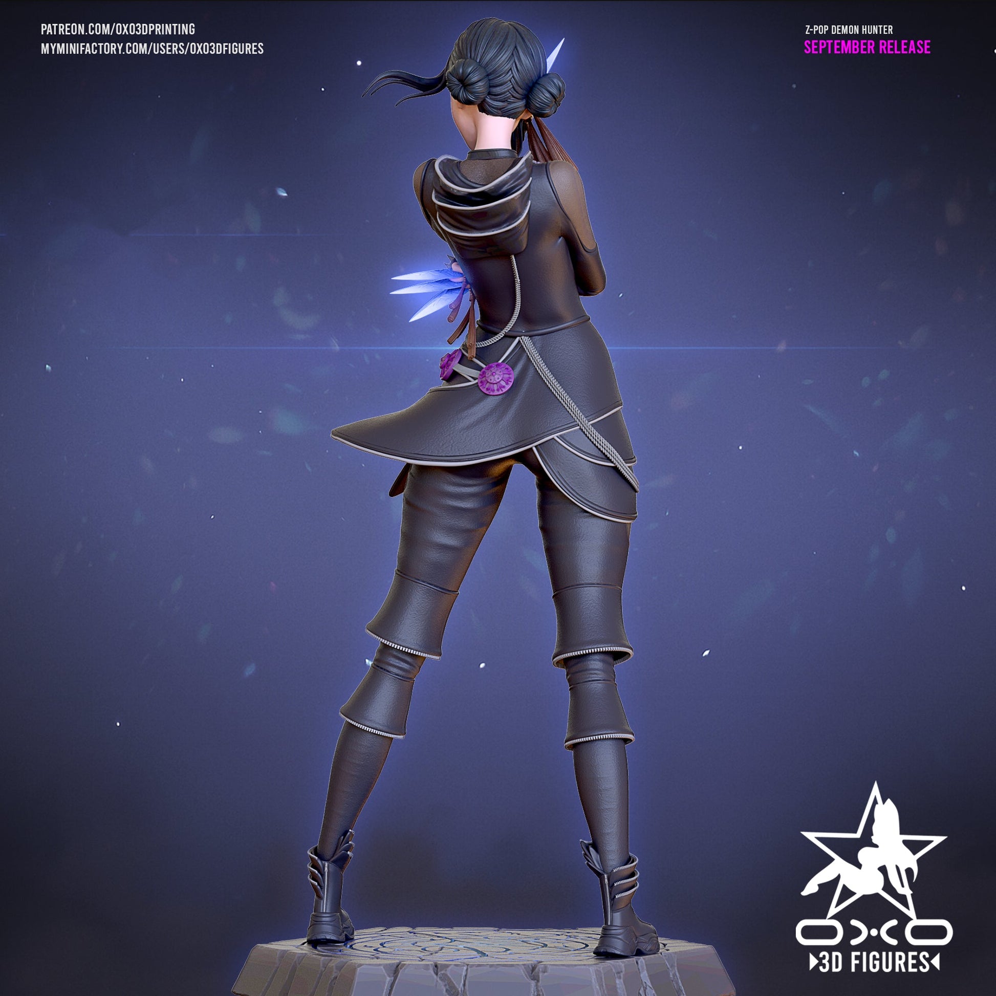 K - pop Demon Hunter Zoey - OXO3D - Dark Forge Arts