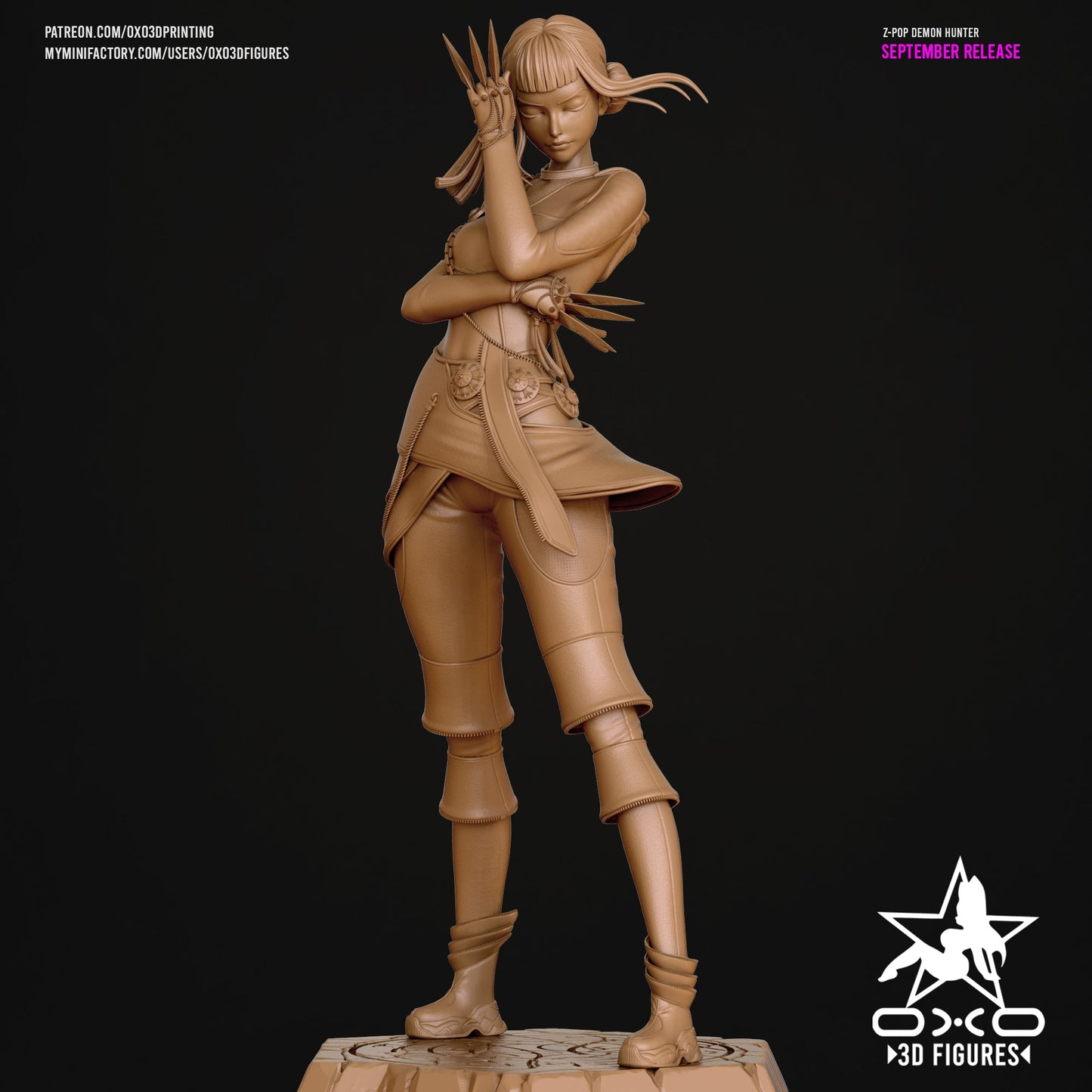 K - pop Demon Hunter Zoey - OXO3D - Dark Forge Arts