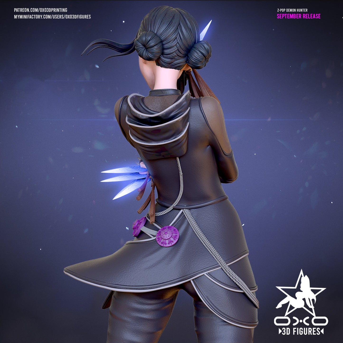 K - pop Demon Hunter Zoey - OXO3D - Dark Forge Arts