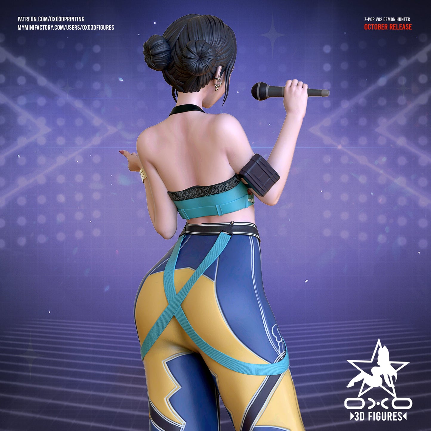 K - pop Demon Hunter Zoey - OXO3D - Dark Forge Arts
