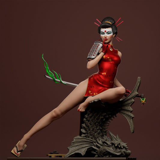 Katana Bombshell - Abe3D - Dark Forge Arts