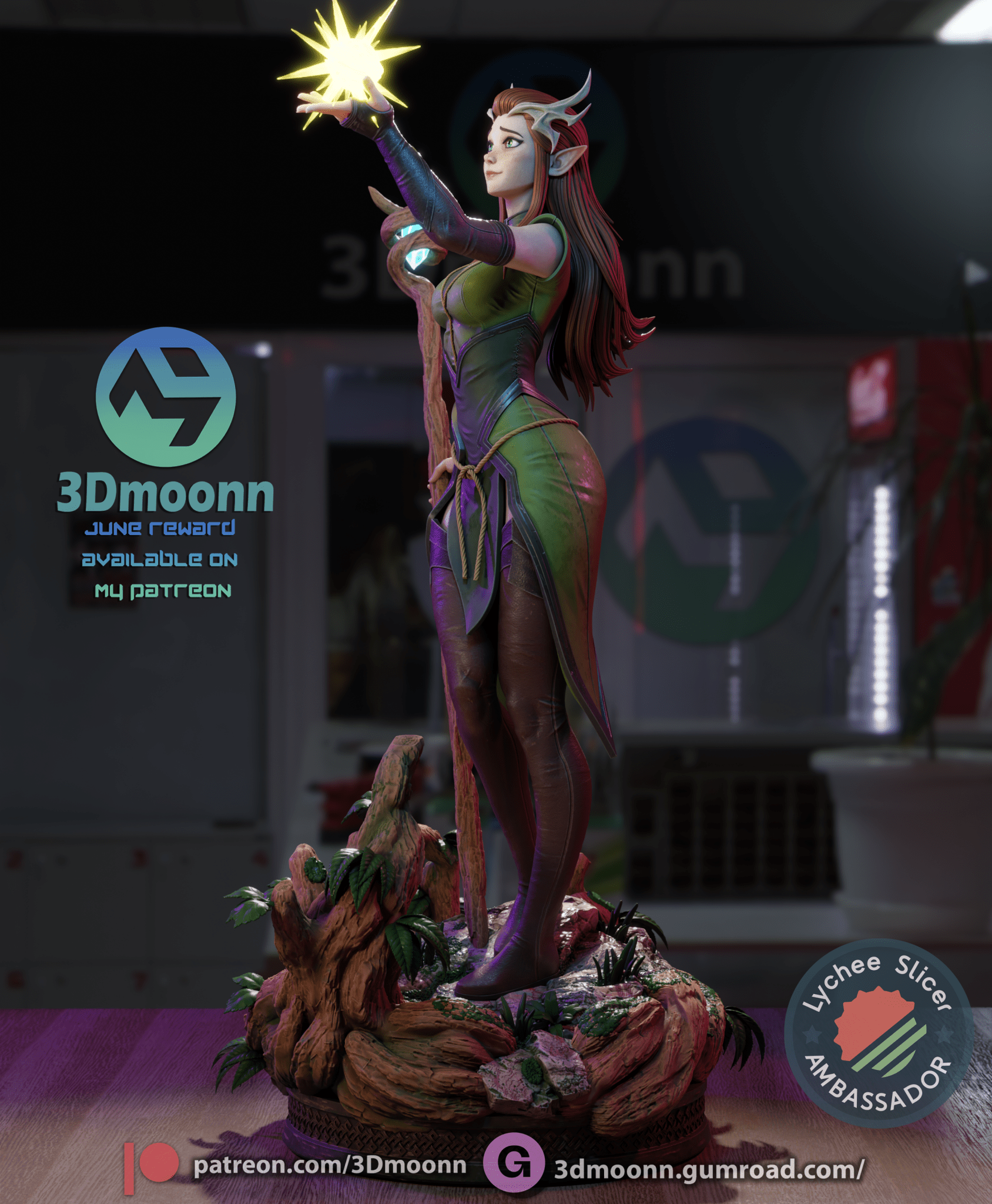 Keyleth - Vox Machina - 3DMoonn - Dark Forge Arts