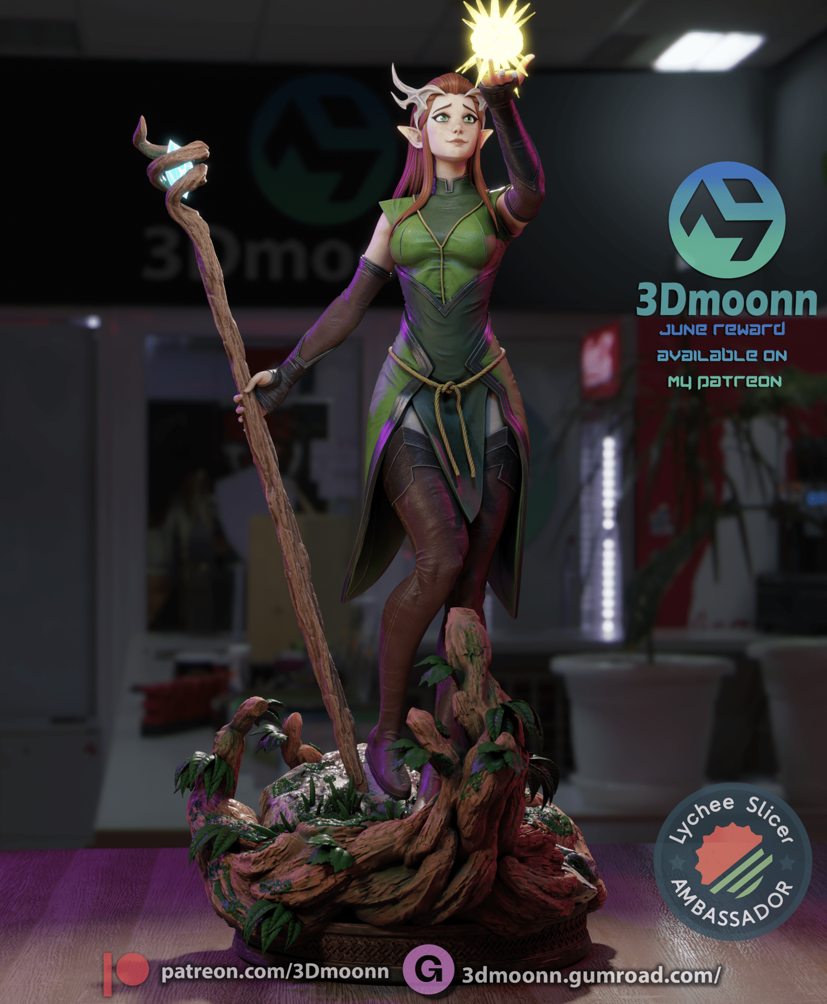 Keyleth - Vox Machina - 3DMoonn - Dark Forge Arts