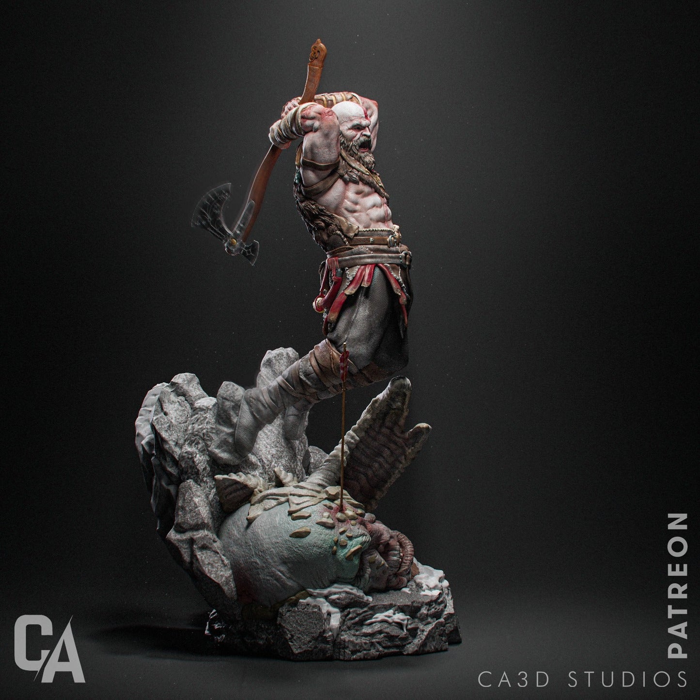 Kratos - God of War - CA 3D Studios - Dark Forge Arts
