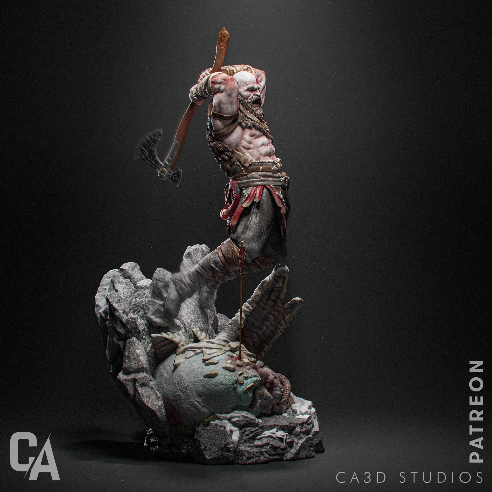 Kratos - God of War - CA 3D Studios - Dark Forge Arts