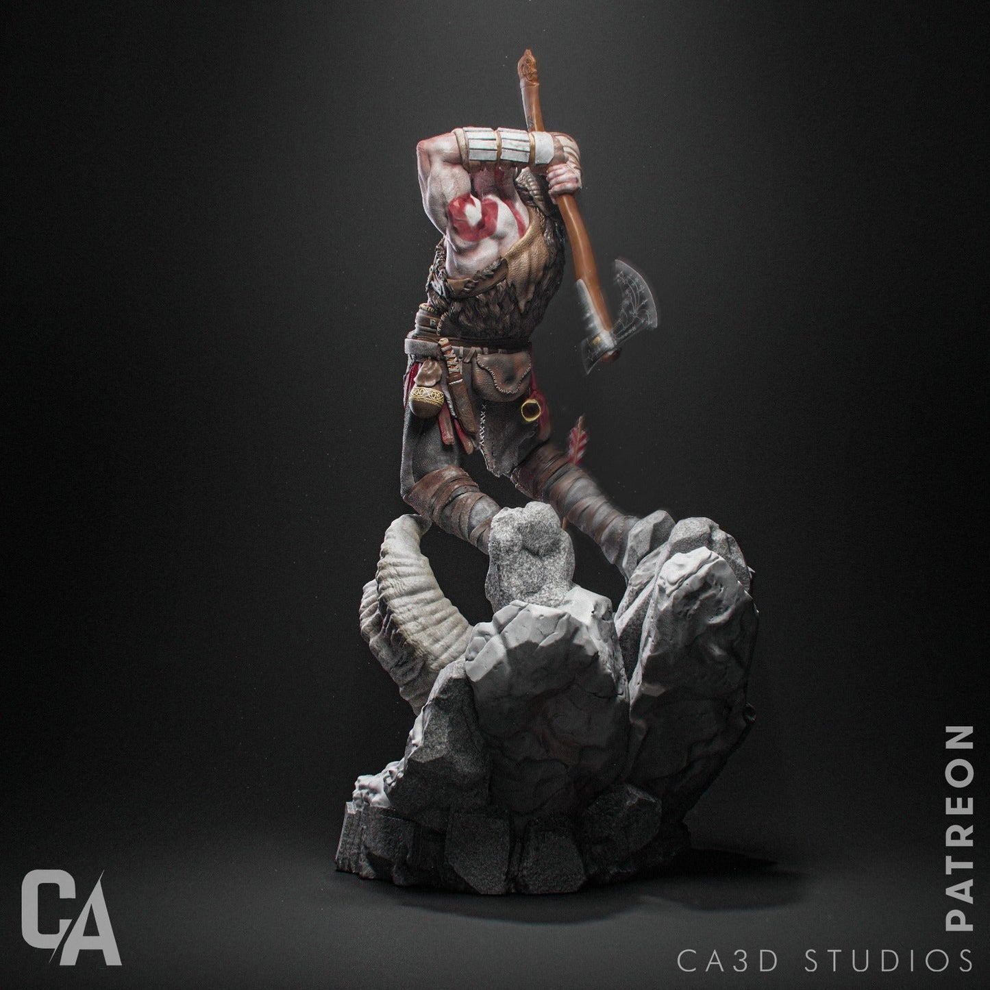 Kratos - God of War - CA 3D Studios - Dark Forge Arts