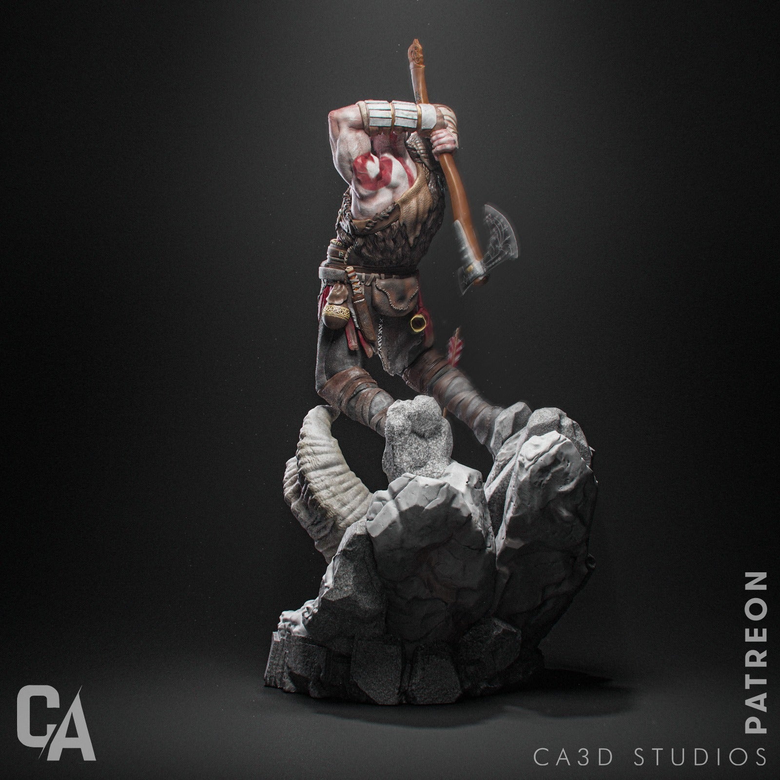 Kratos - God of War - CA 3D Studios - Dark Forge Arts