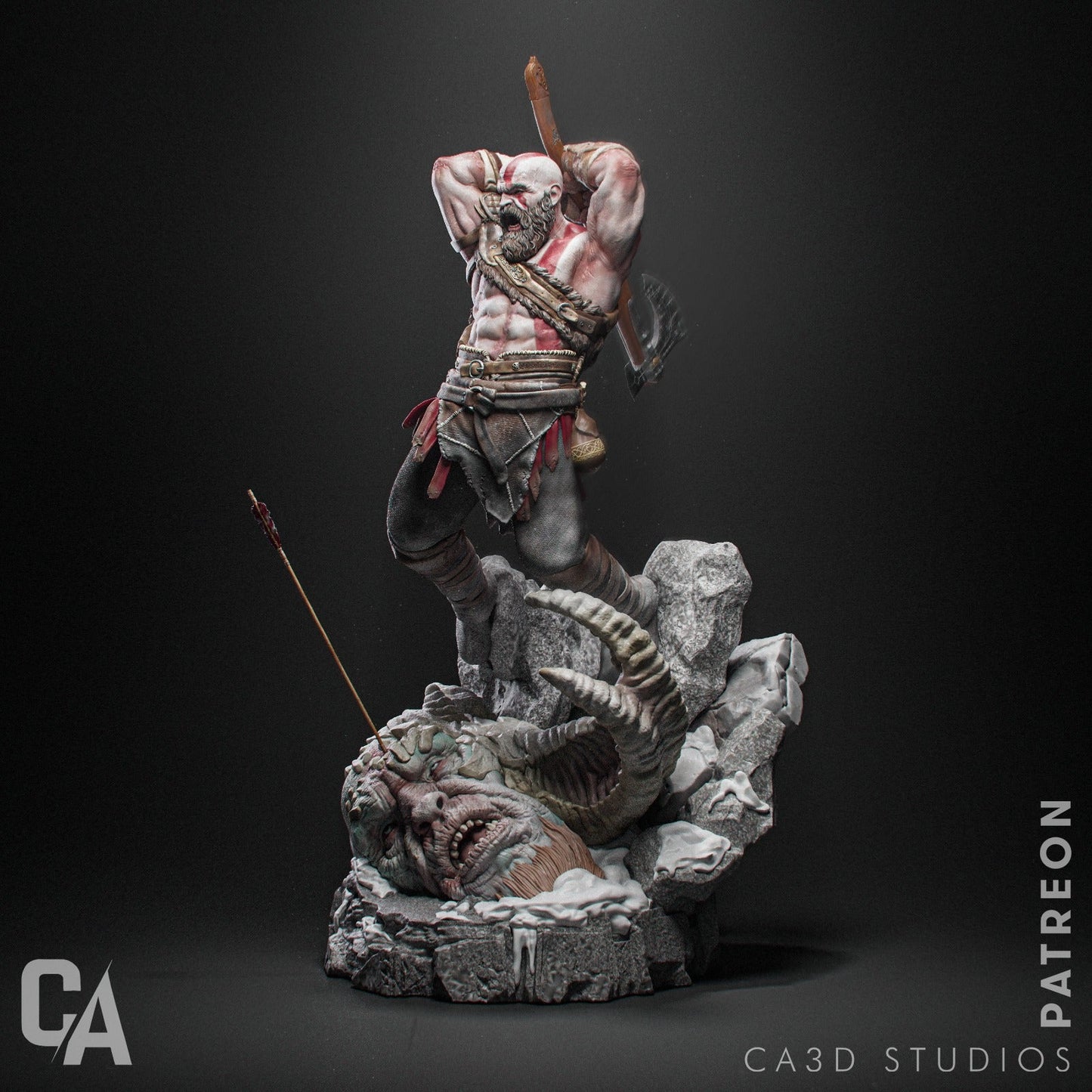 Kratos - God of War - CA 3D Studios - Dark Forge Arts