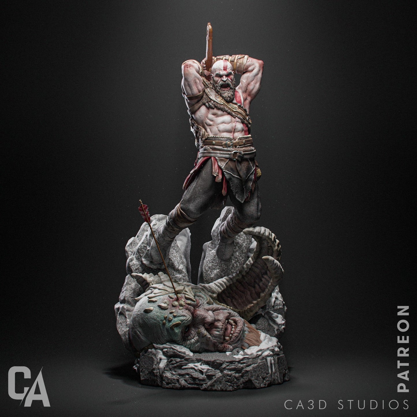 Kratos - God of War - CA 3D Studios - Dark Forge Arts