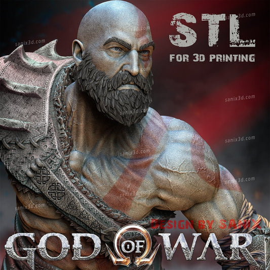 Kratos God Of War - Sanix3D - Dark Forge Arts
