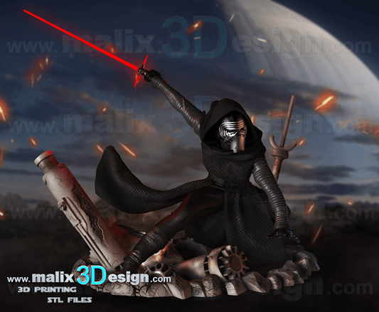 Kylo Ren - Sanix3D - Dark Forge Arts