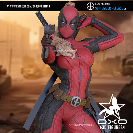 Lady Deadpool - OXO3D - Dark Forge Arts