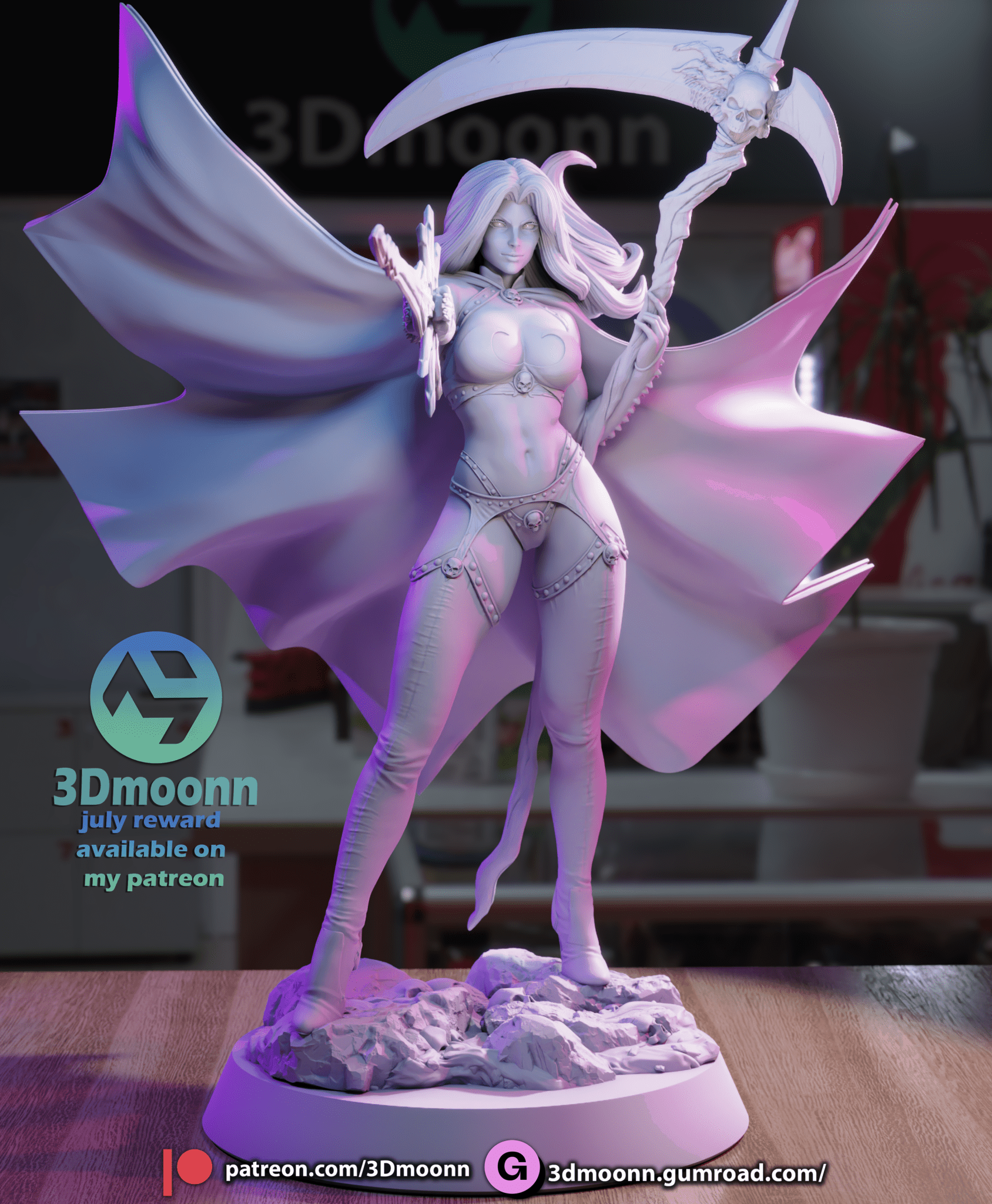 Lady Death - 3DMoonn - Dark Forge Arts