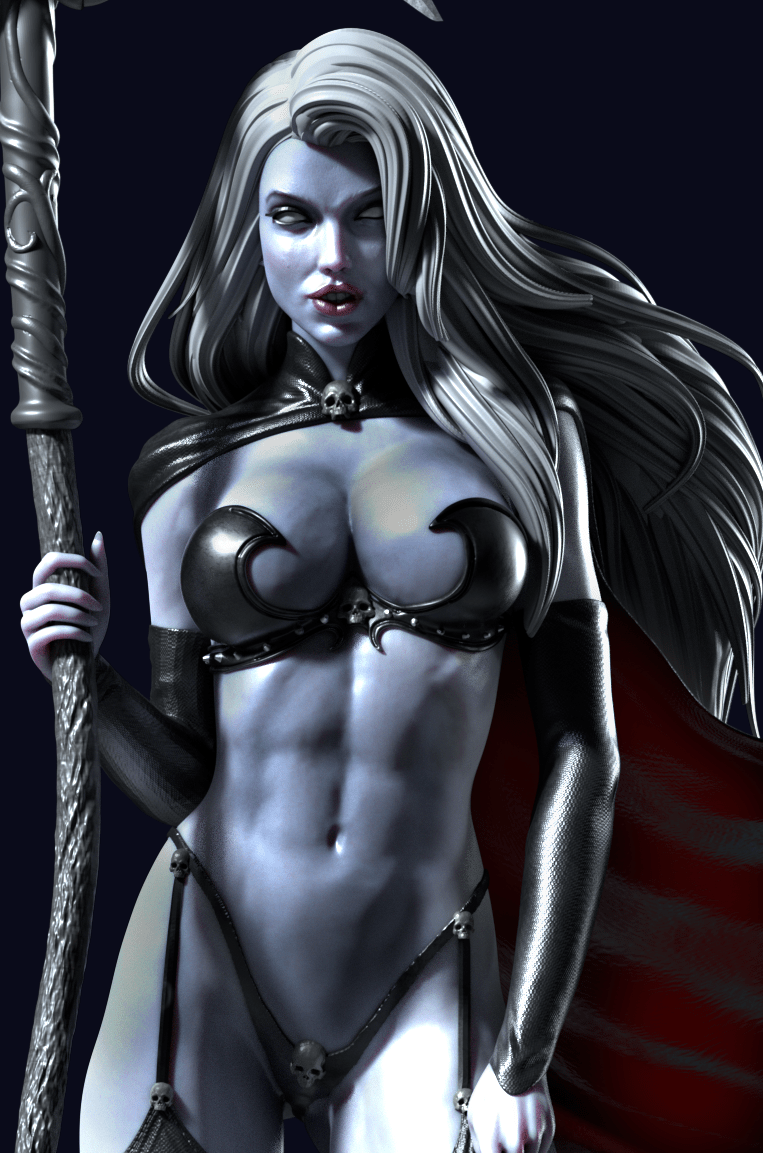 Lady Death - CA 3D Studios - Dark Forge Arts