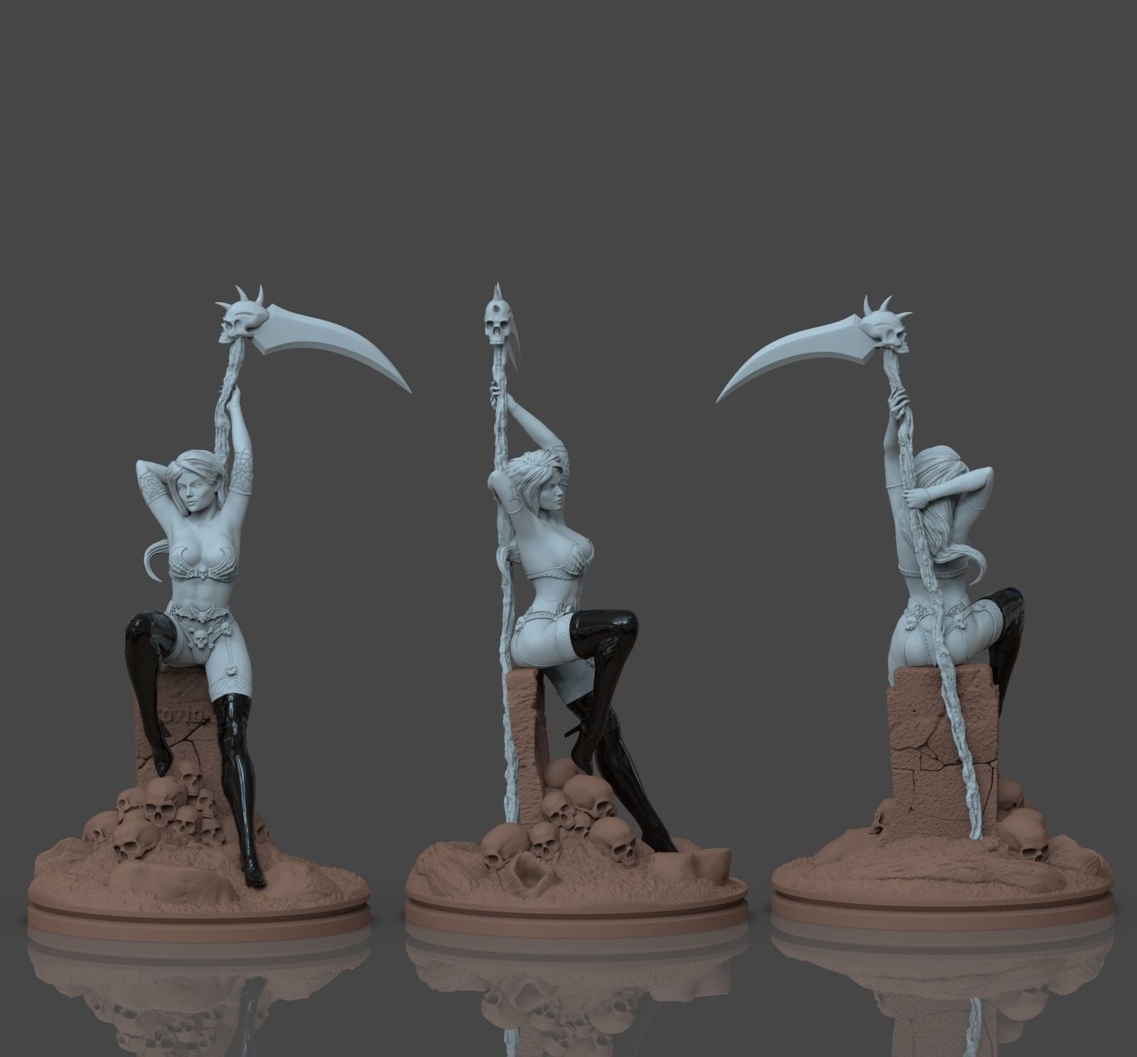 Lady Death V2 - Artifex3D - Dark Forge Arts