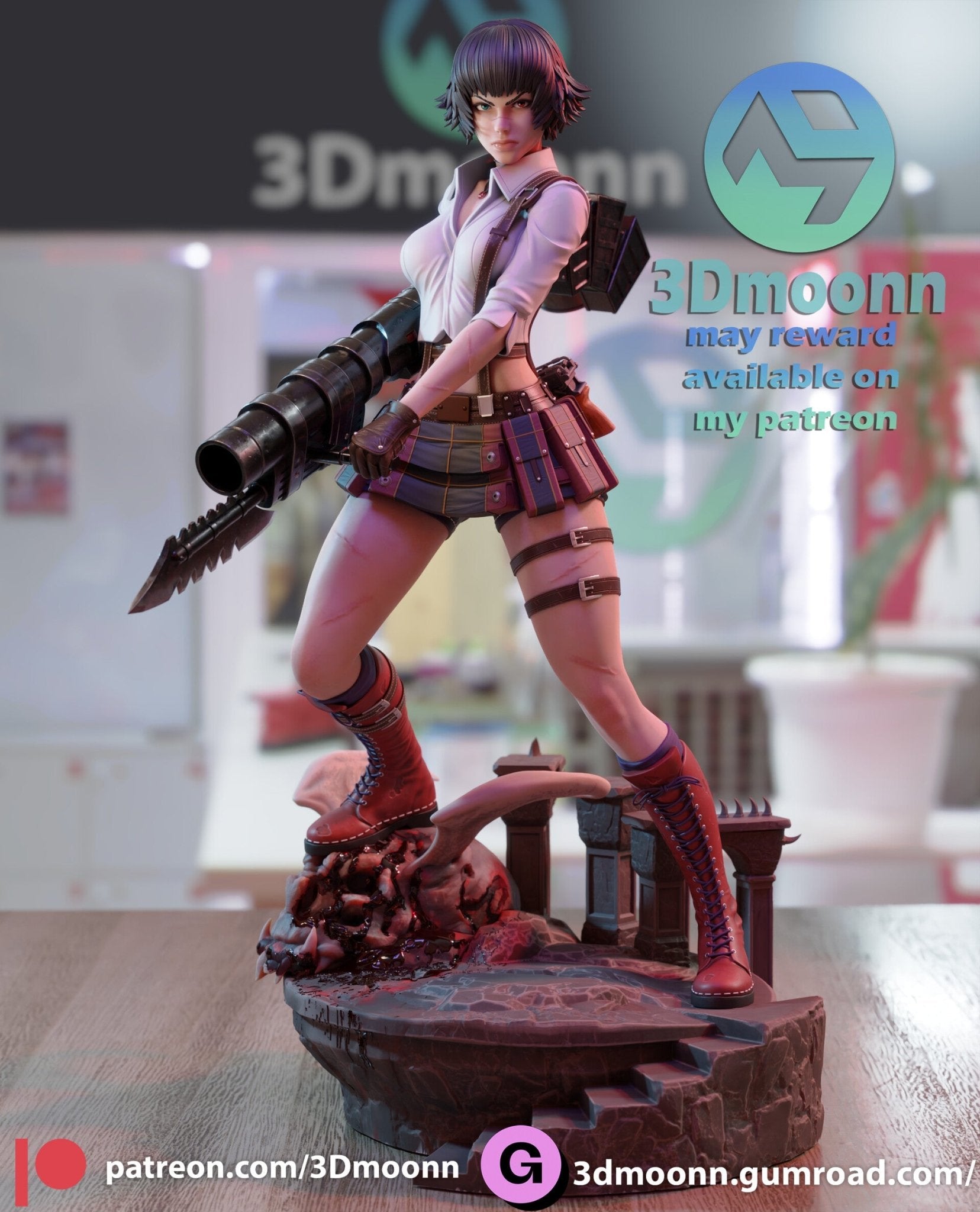 Lady Devil May Cry - 3DMoonn - Dark Forge Arts