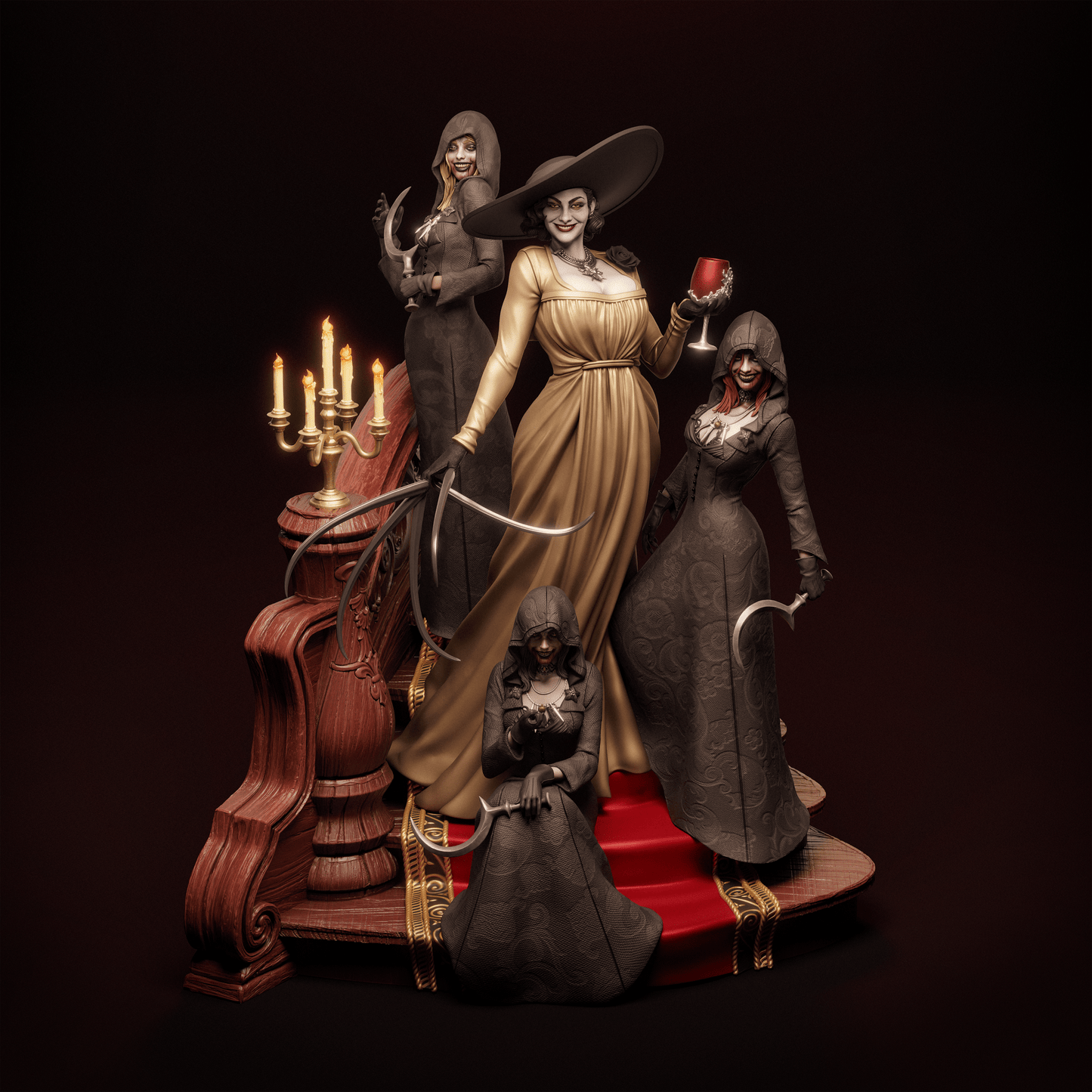 Lady Dimitrescu - CA 3D Studios - Dark Forge Arts