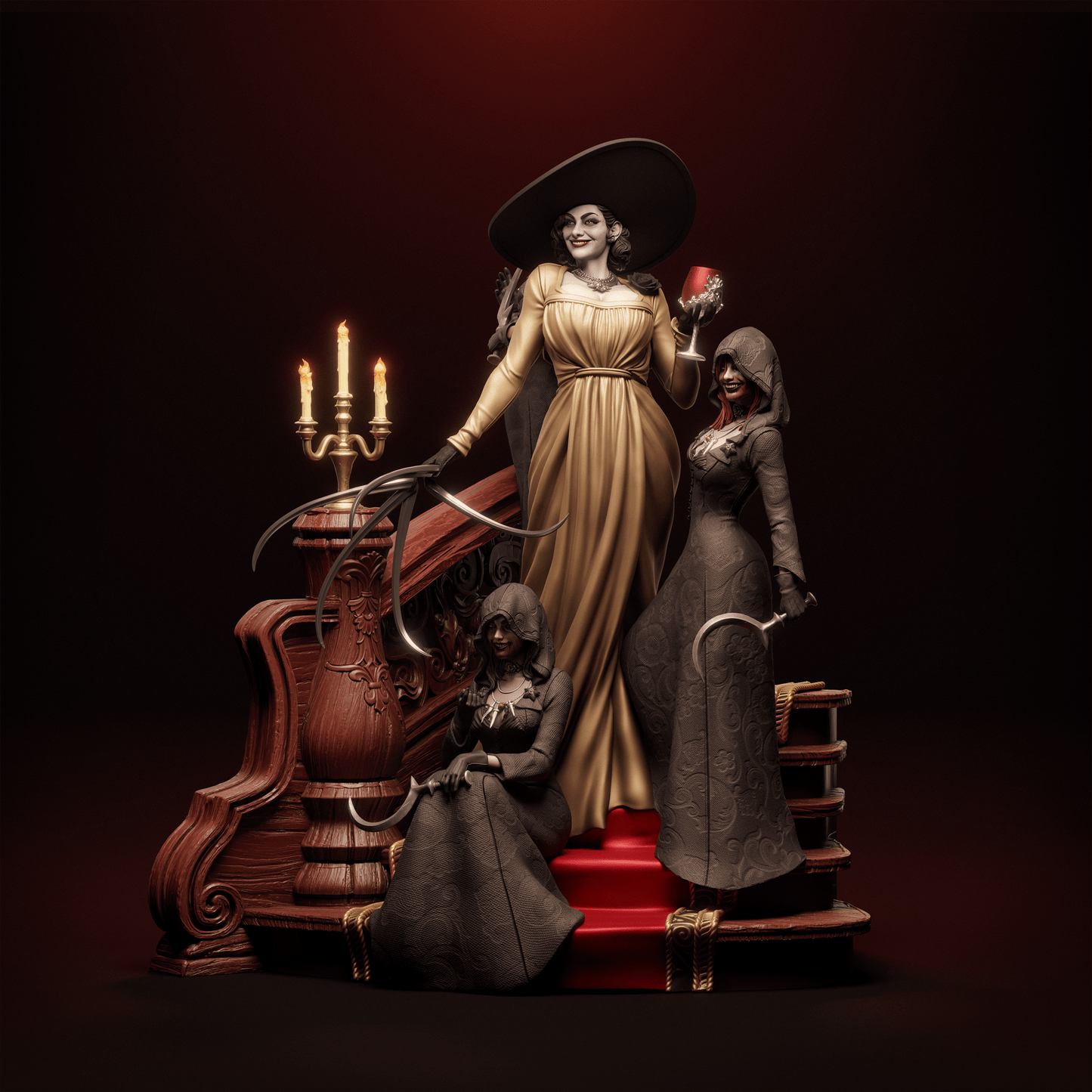 Lady Dimitrescu - CA 3D Studios - Dark Forge Arts
