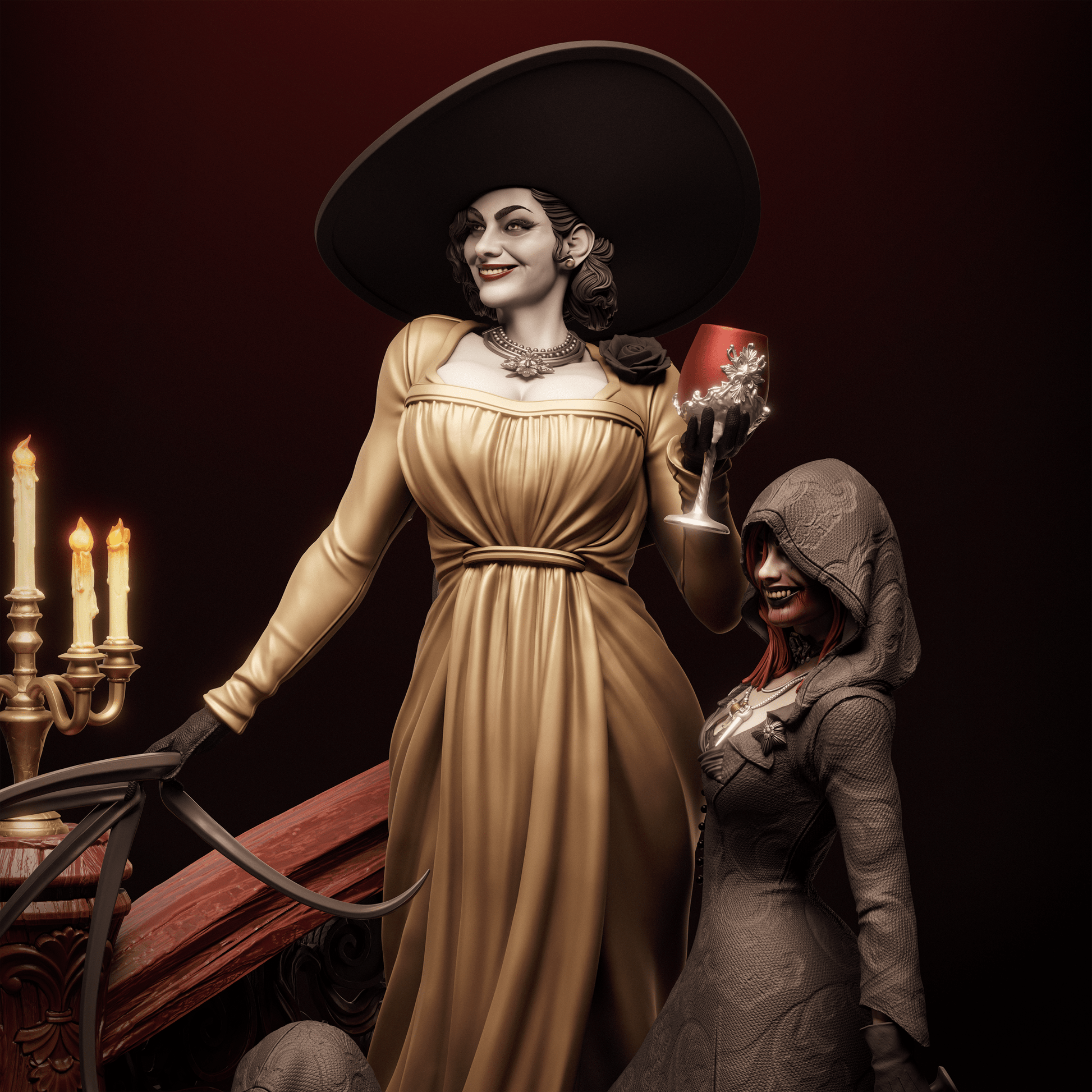 Lady Dimitrescu - CA 3D Studios - Dark Forge Arts