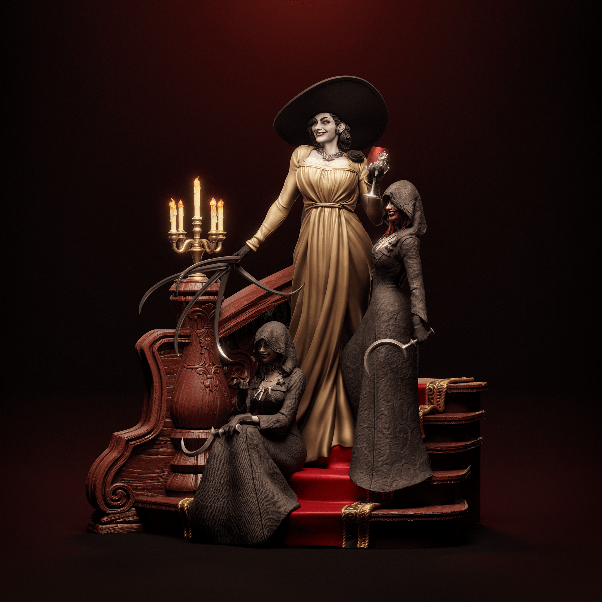 Lady Dimitrescu - CA 3D Studios - Dark Forge Arts