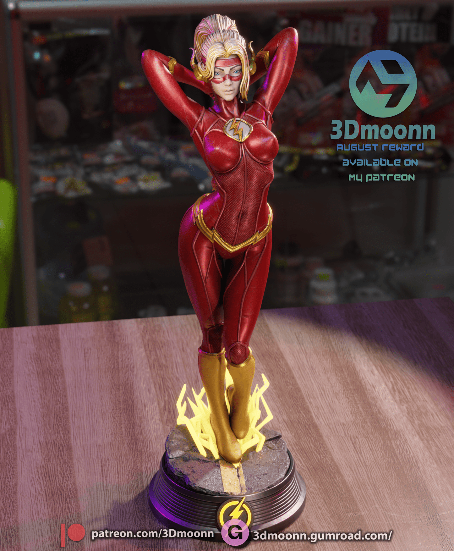 Lady Flash - 3DMoonn - Dark Forge Arts