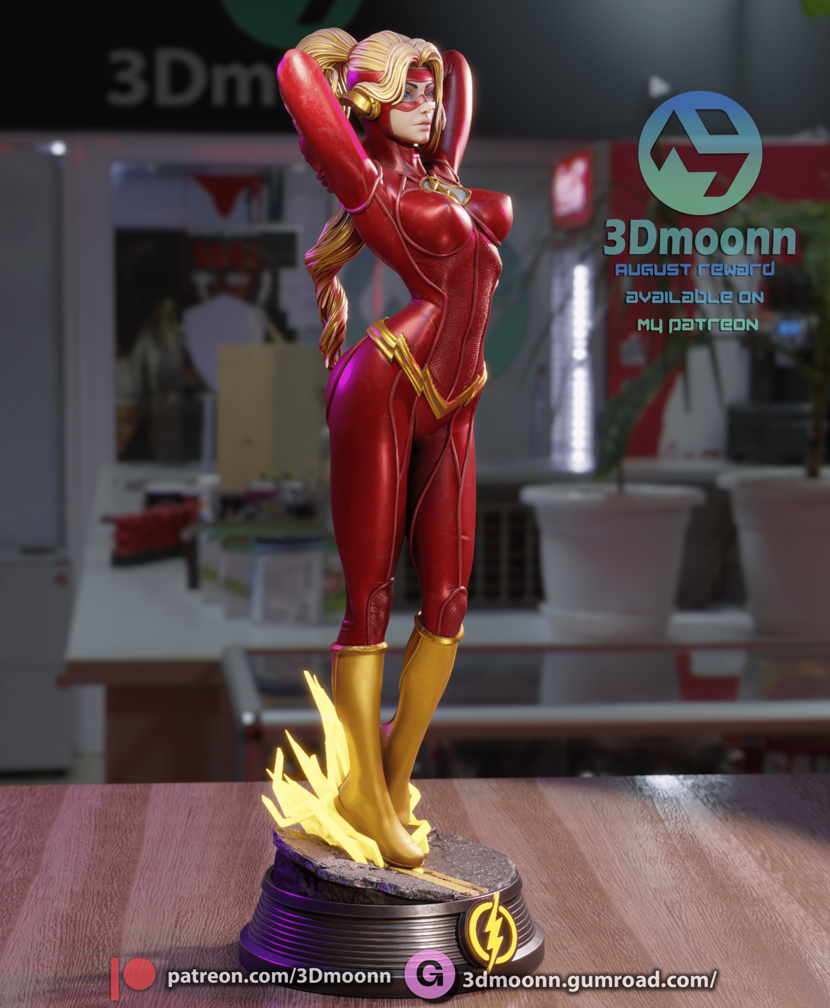 Lady Flash - 3DMoonn - Dark Forge Arts