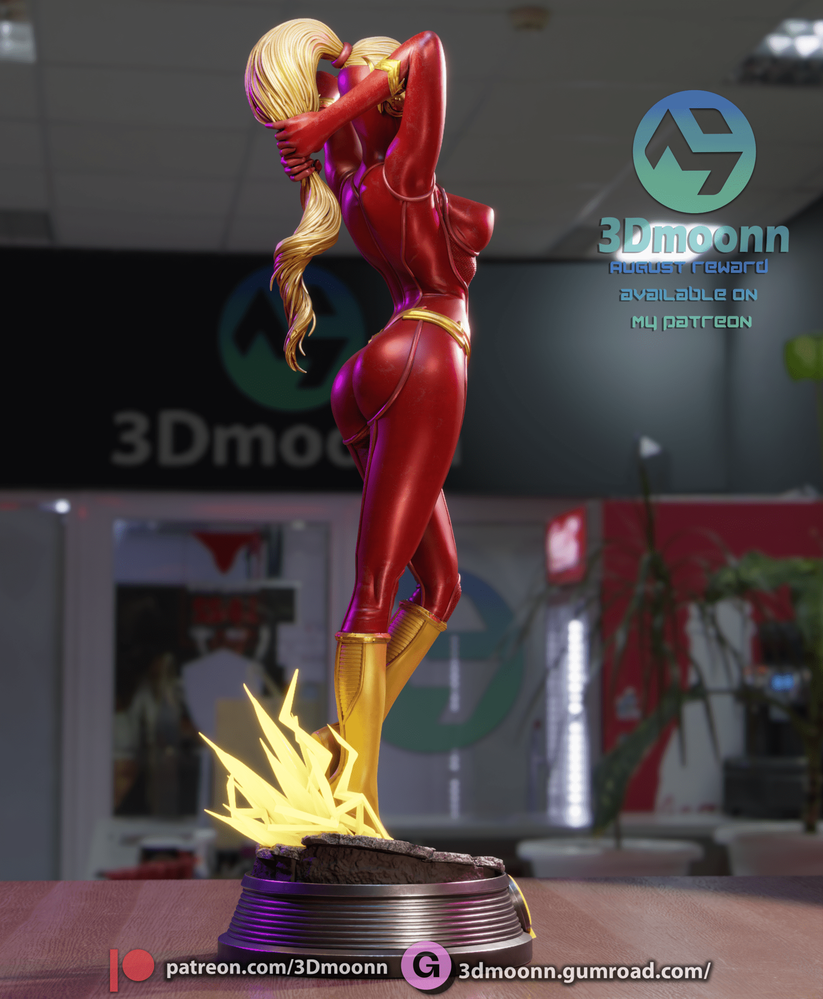 Lady Flash - 3DMoonn - Dark Forge Arts