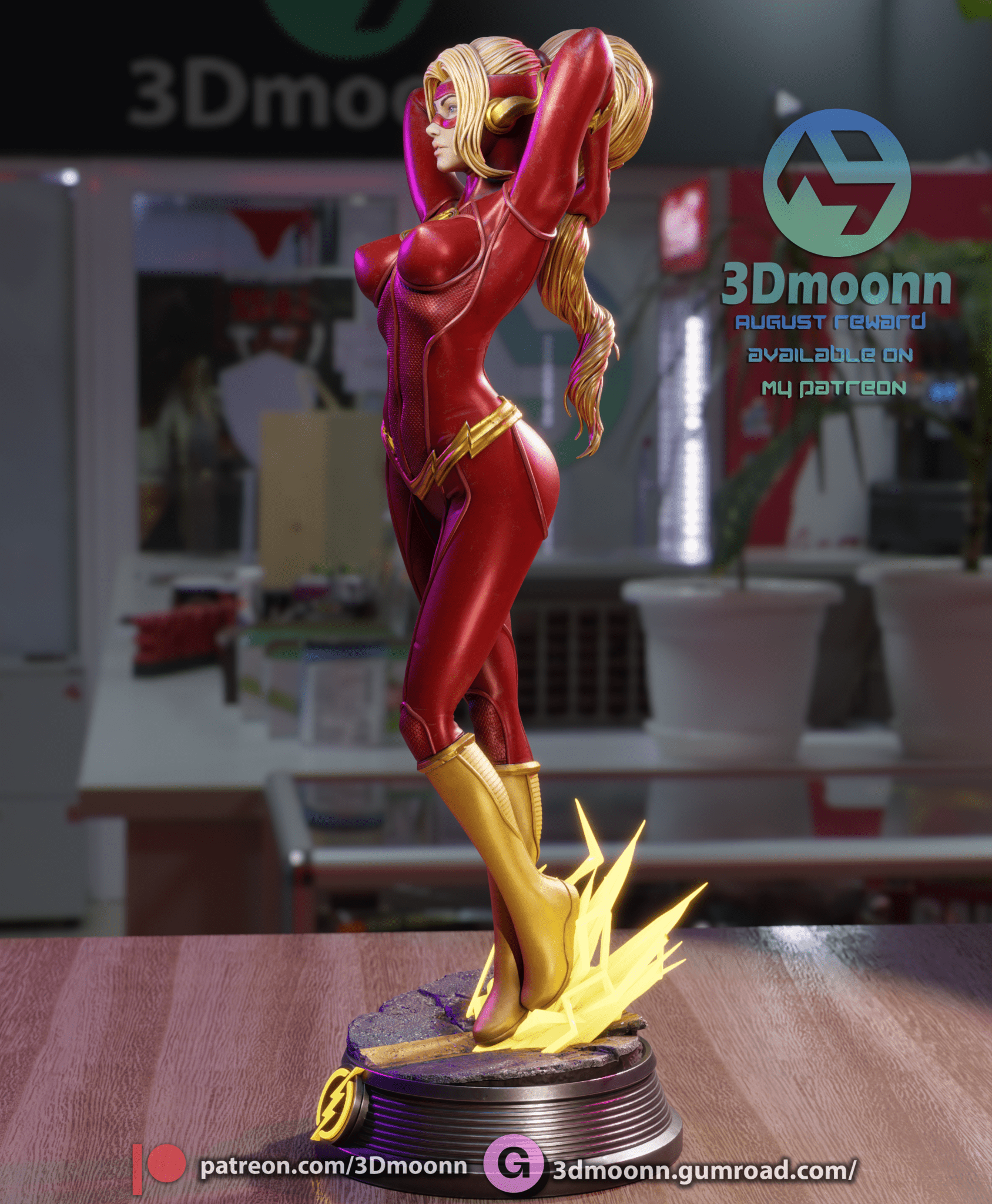 Lady Flash - 3DMoonn - Dark Forge Arts