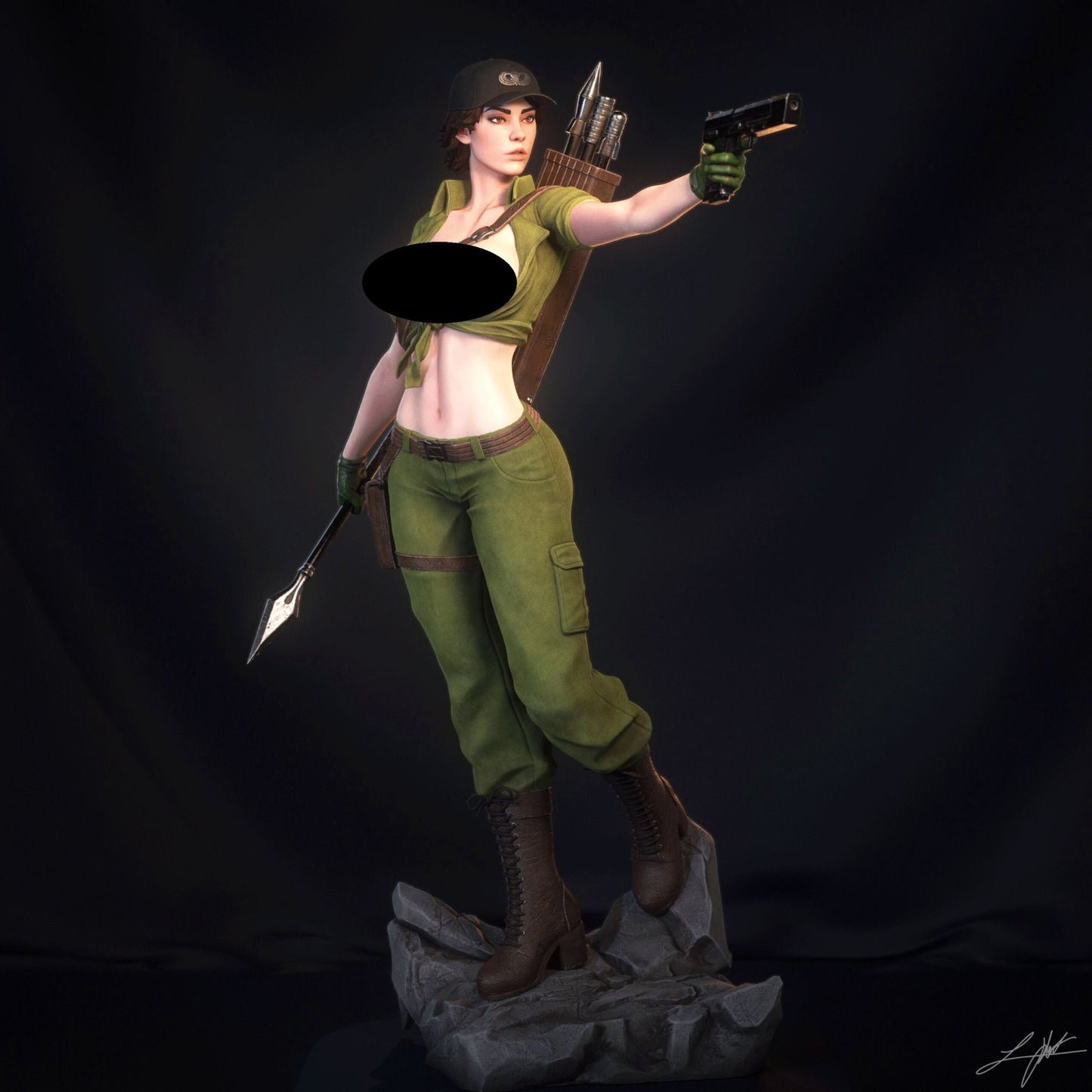 Lady Jaye - Abe3D - Dark Forge Arts