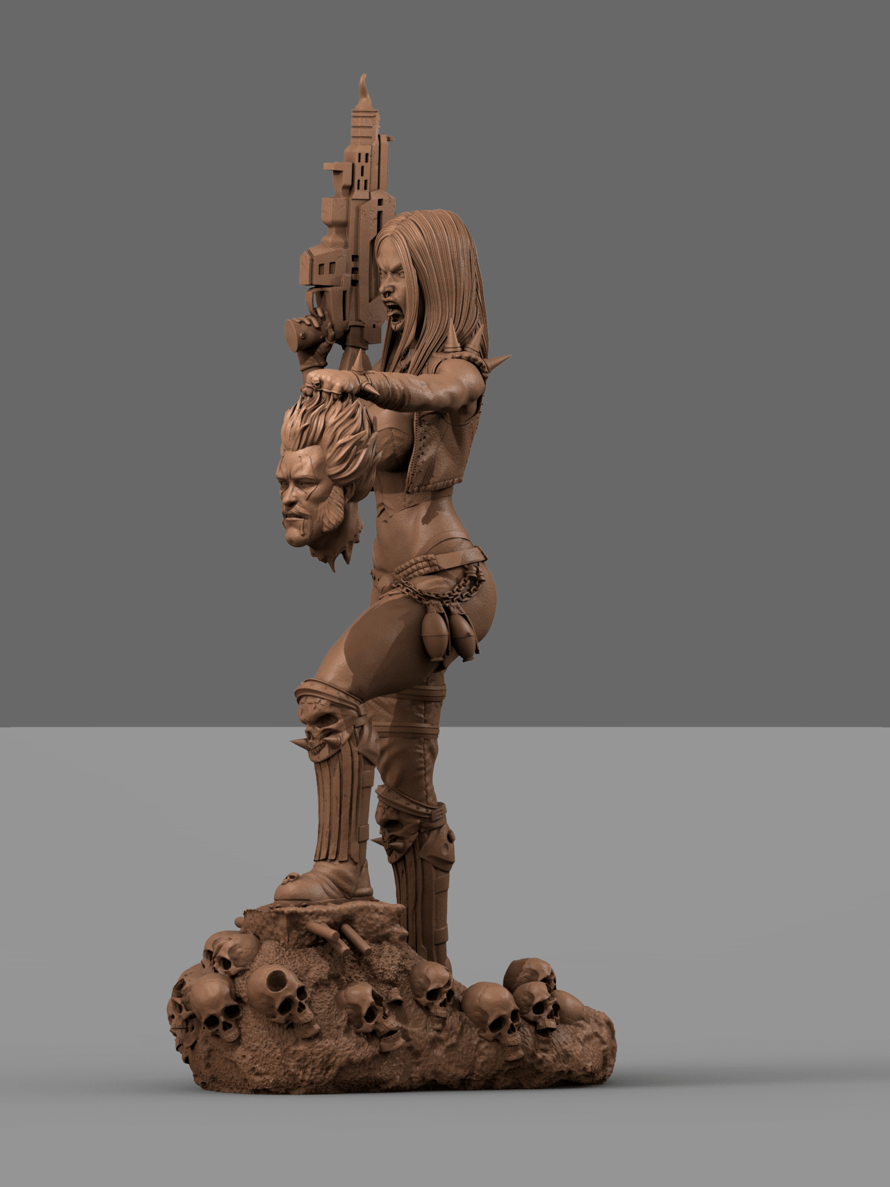 Lady Lobo - CA 3D Studios - Dark Forge Arts
