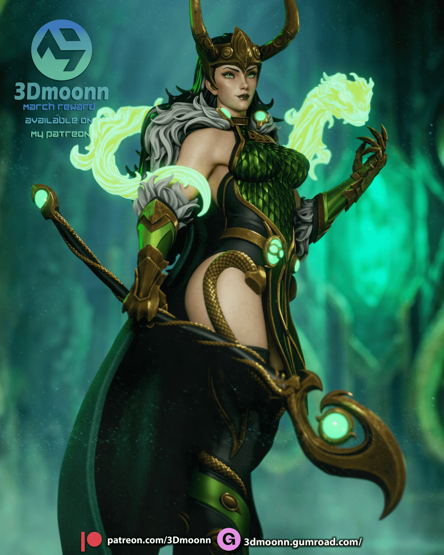 Lady Loki - 3DMoonn - Dark Forge Arts