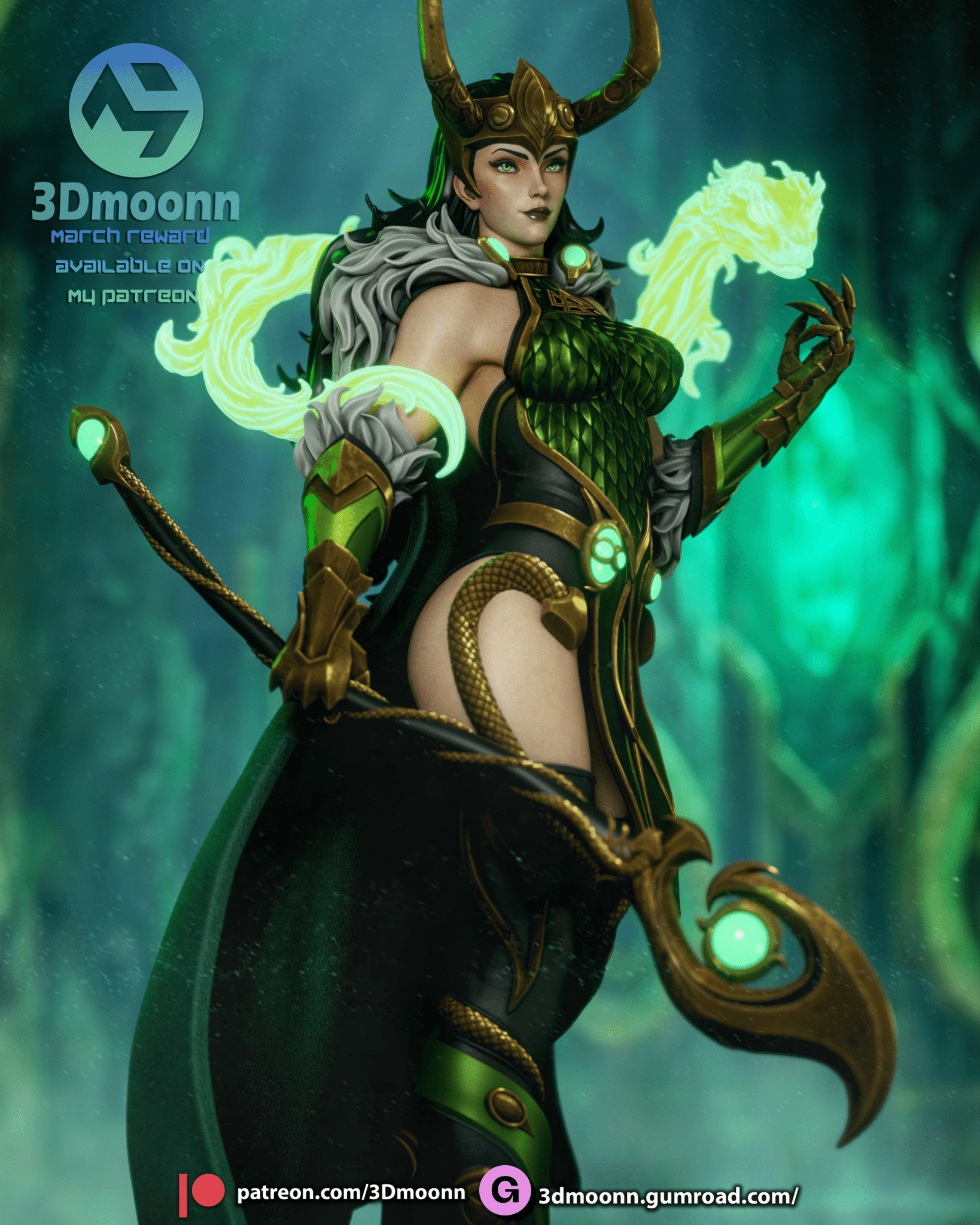 Lady Loki - 3DMoonn - Dark Forge Arts