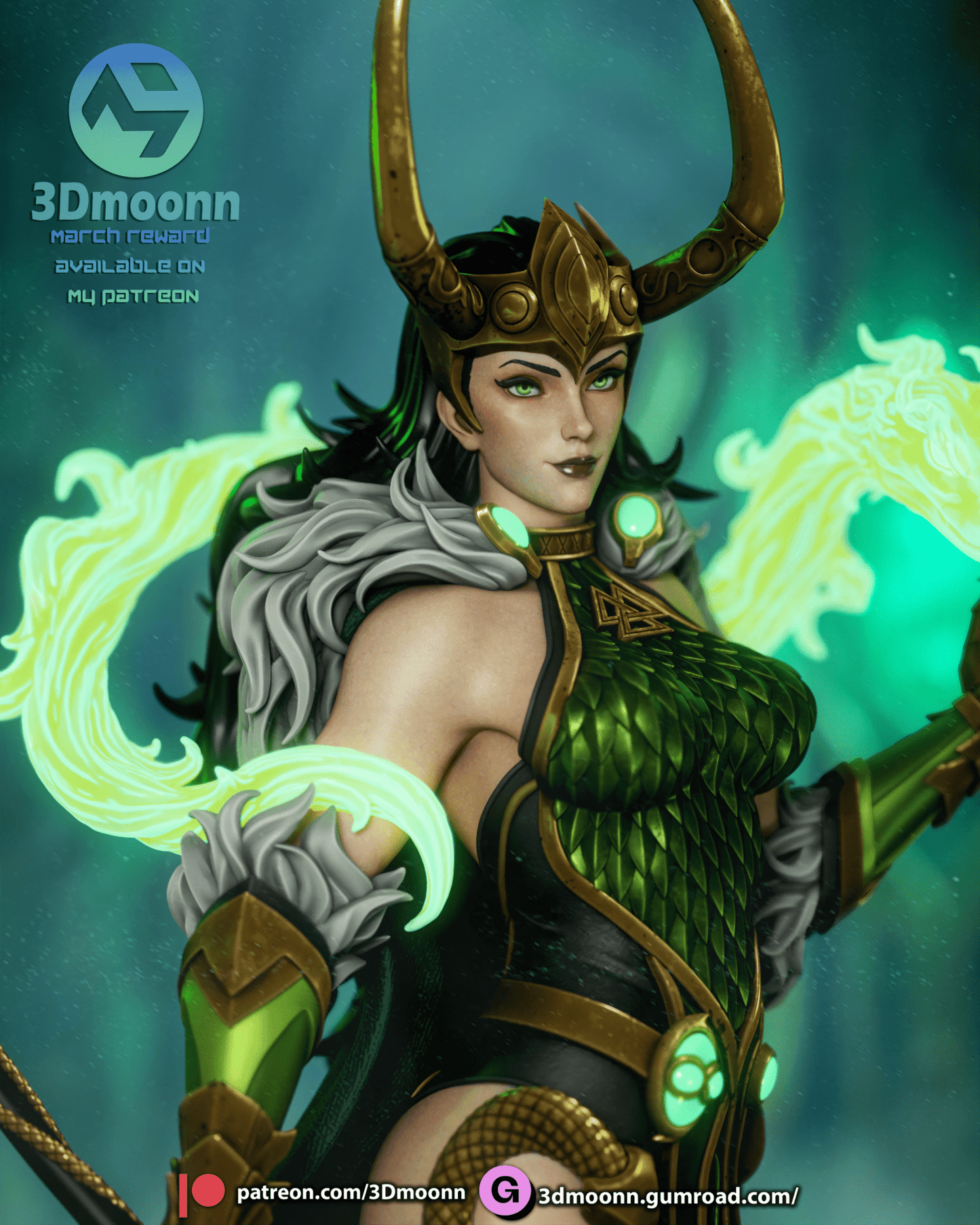 Lady Loki - 3DMoonn - Dark Forge Arts