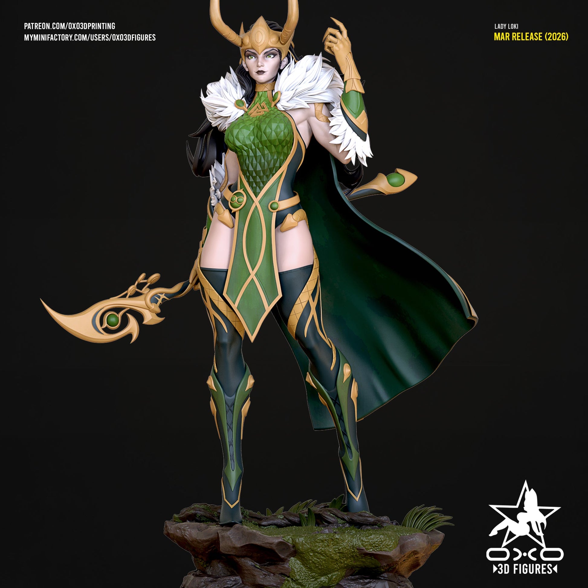 Lady Loki - OXO3D - Dark Forge Arts