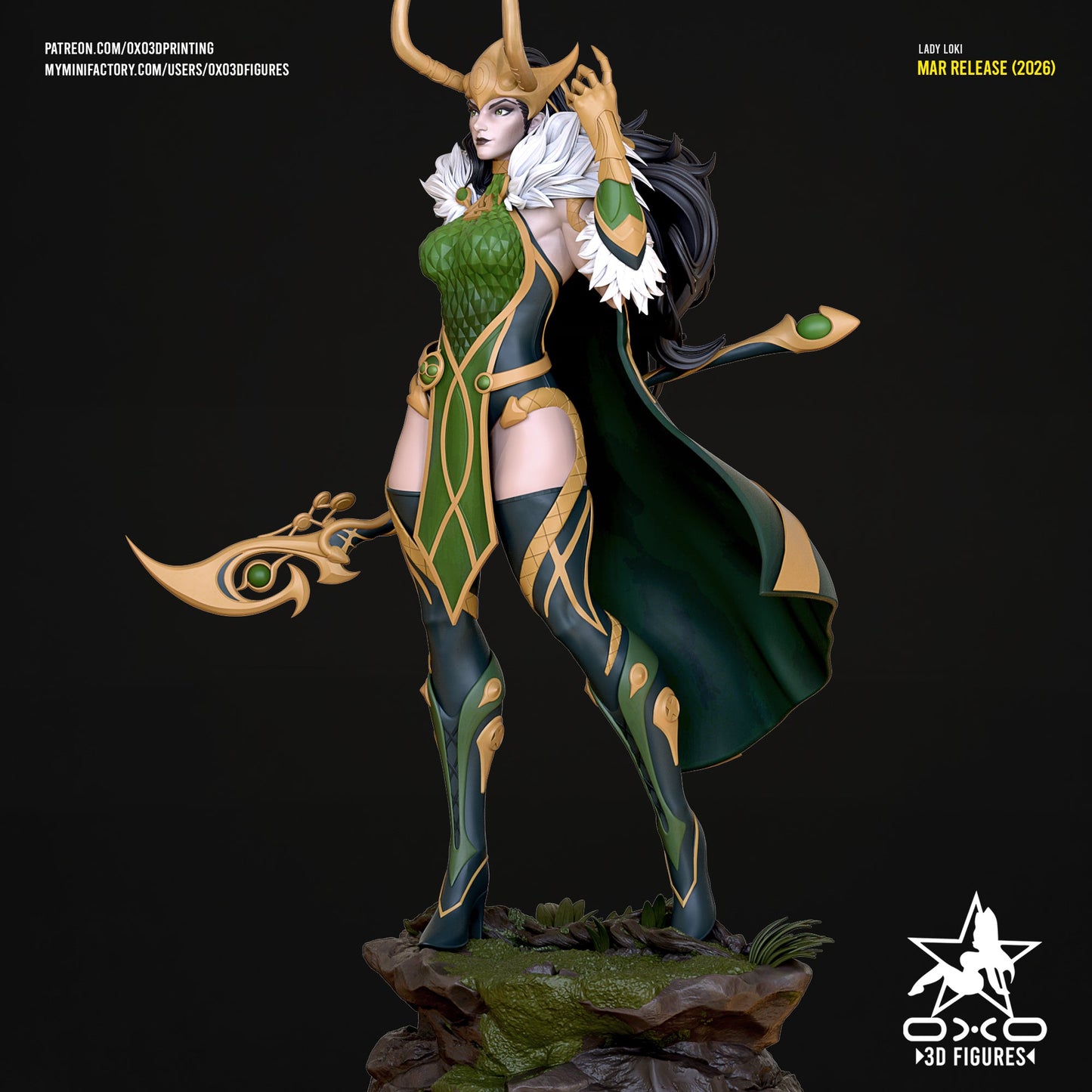 Lady Loki - OXO3D - Dark Forge Arts
