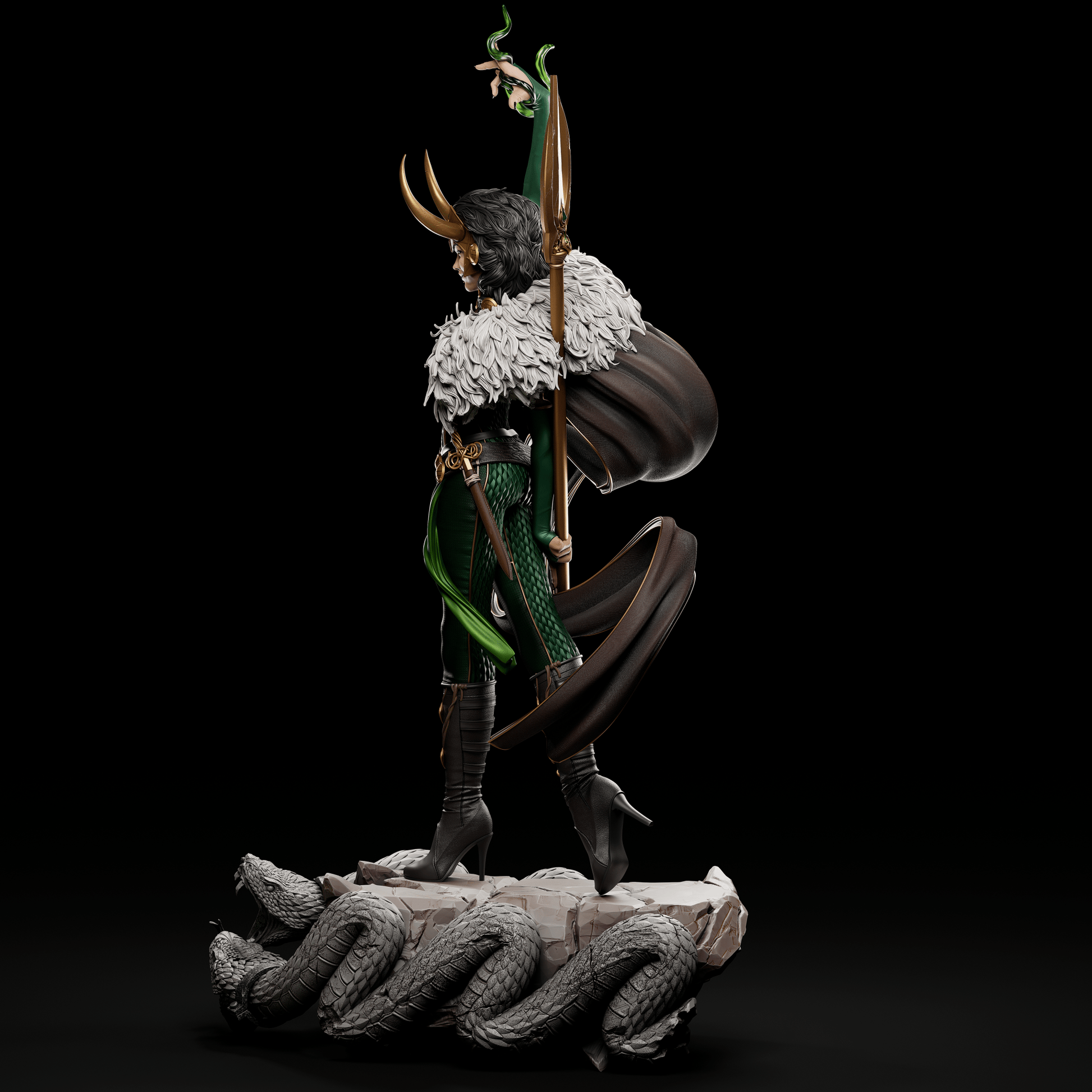 Lady Loki v2 - CA 3D Studios - Dark Forge Arts