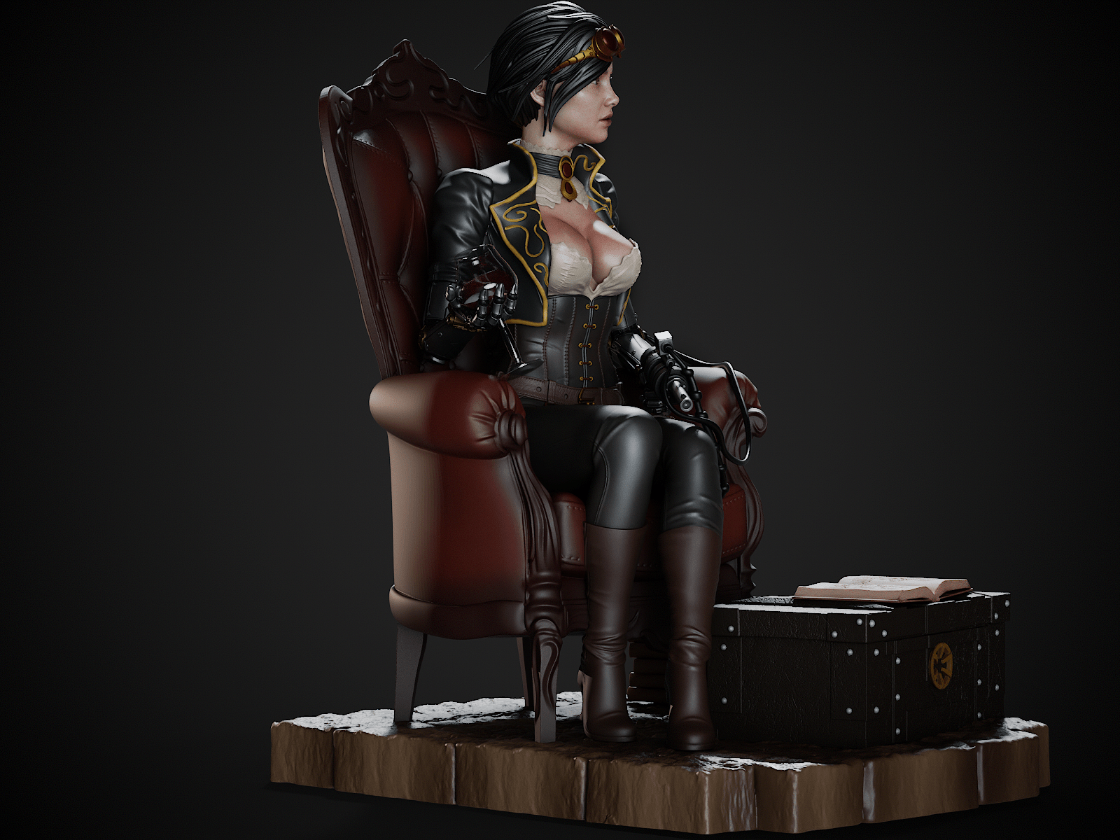 Lady Mechanika - CA 3D Studios - Dark Forge Arts