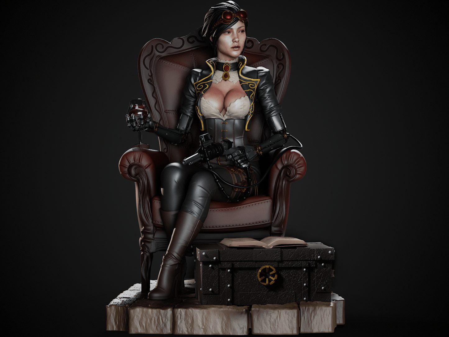 Lady Mechanika - CA 3D Studios - Dark Forge Arts