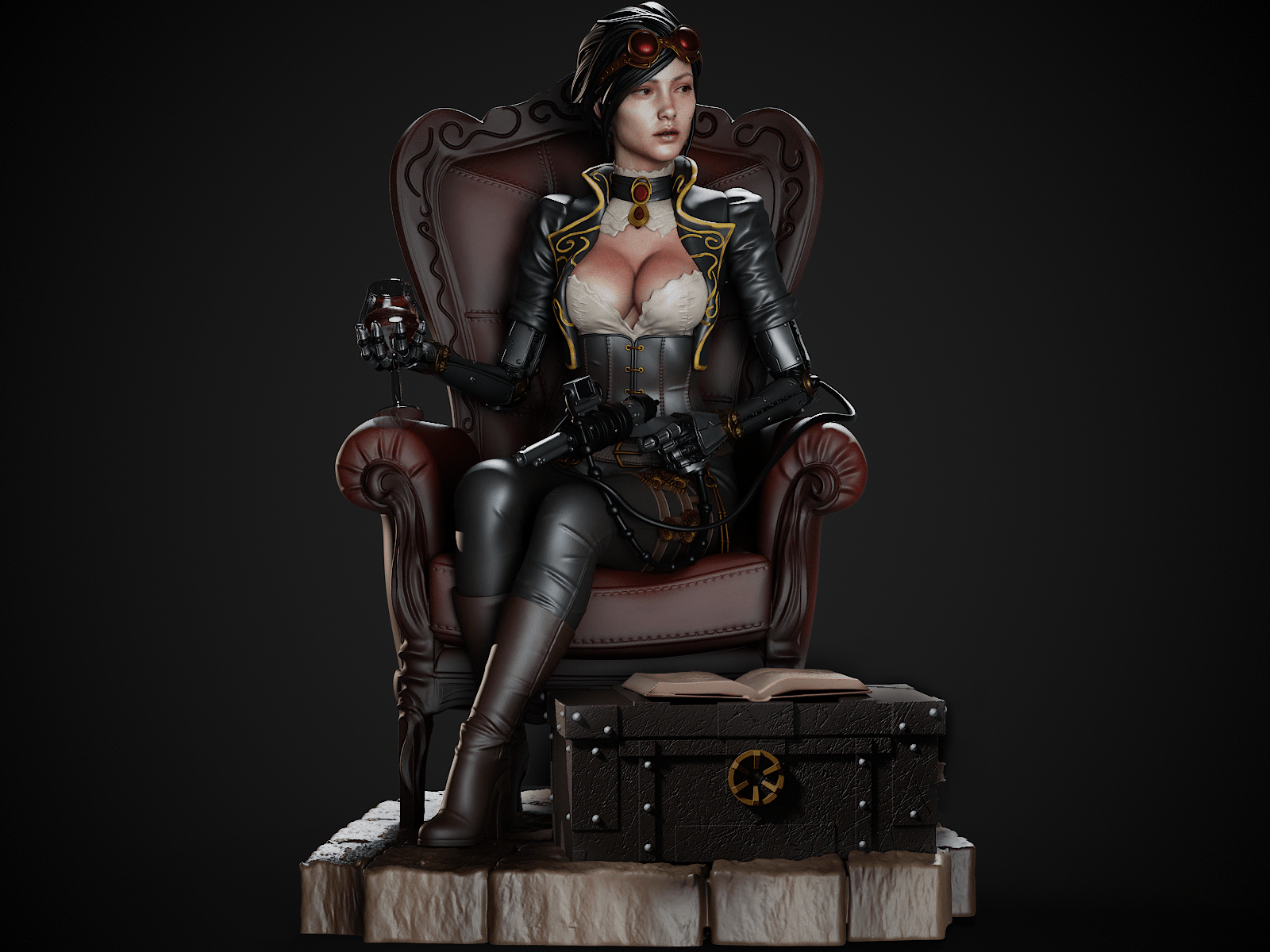 Lady Mechanika - CA 3D Studios - Dark Forge Arts
