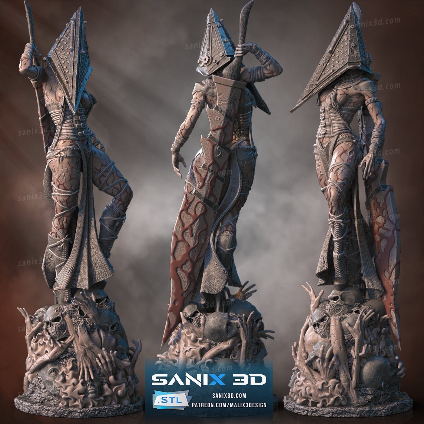 Lady Pyramid Head - Sanix3D - Dark Forge Arts