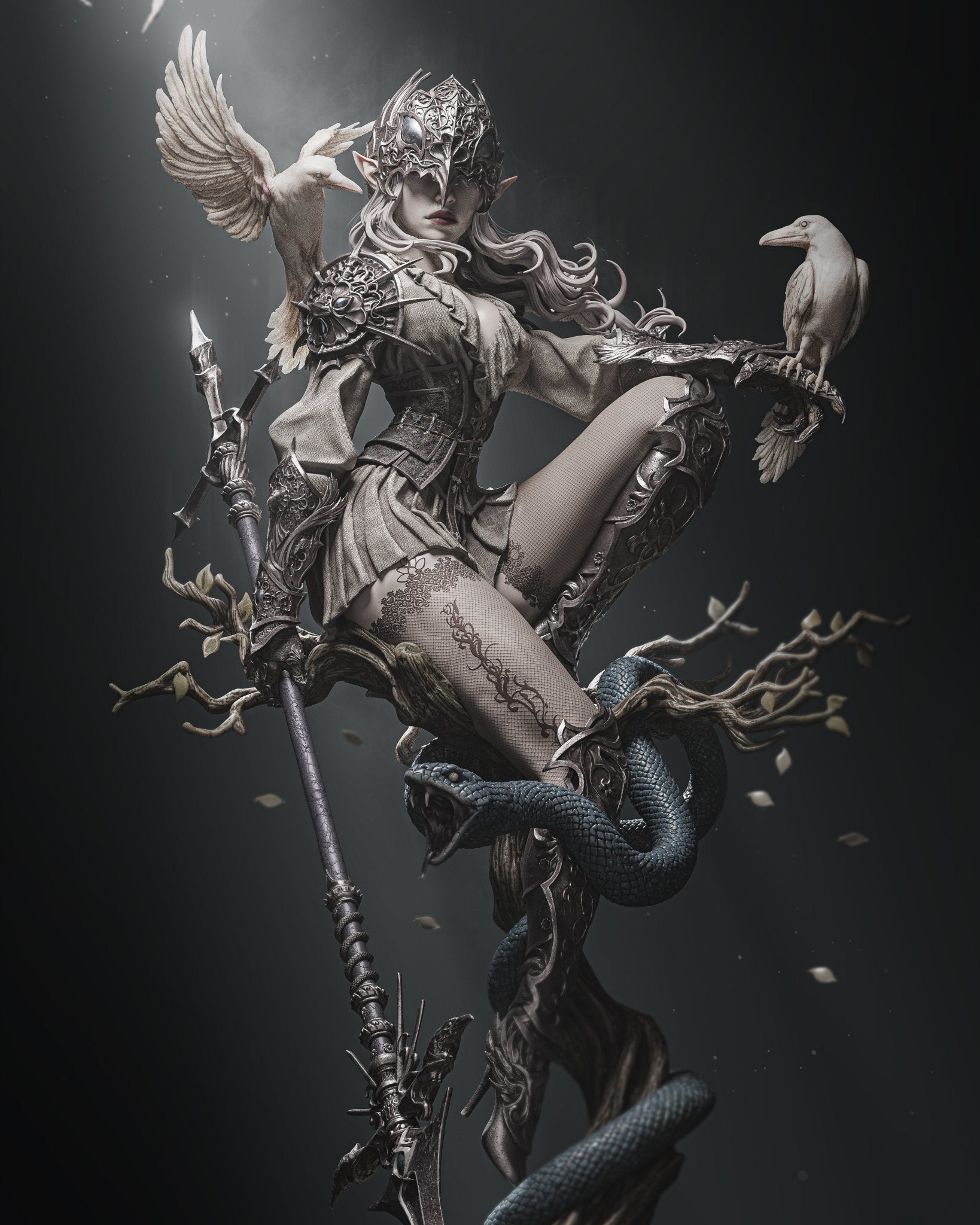 Lenora Queen of Crowns - CA 3D Studios - Dark Forge Arts