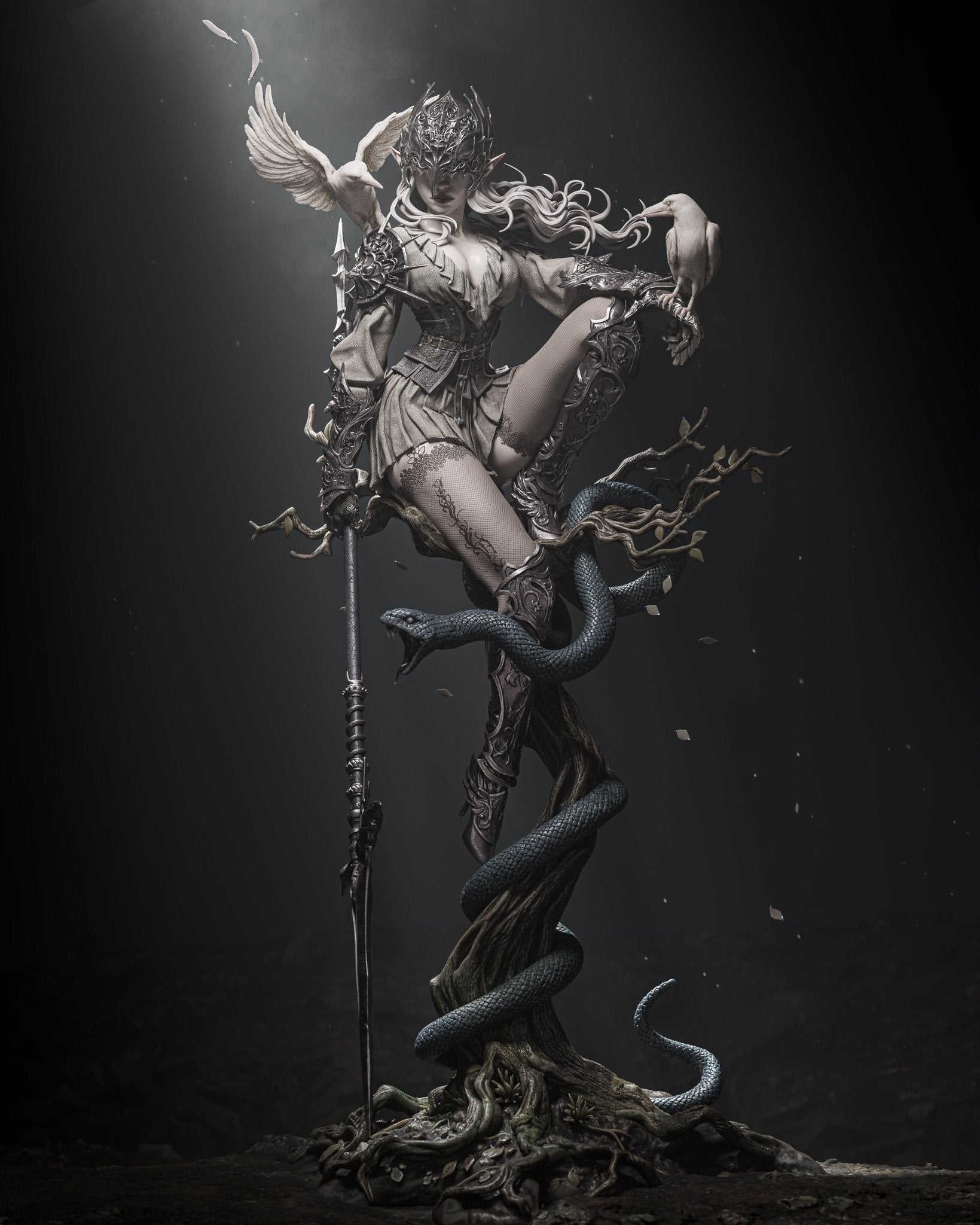 Lenora Queen of Crowns - CA 3D Studios - Dark Forge Arts
