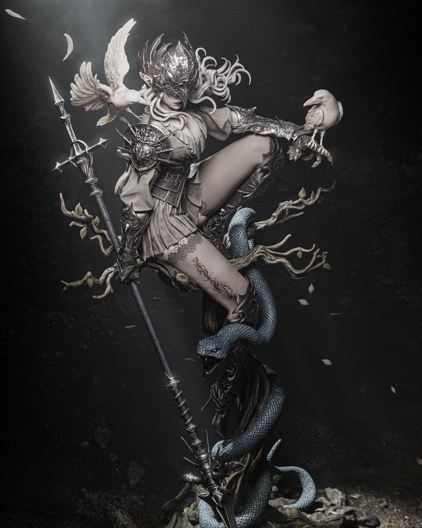 Lenora Queen of Crowns - CA 3D Studios - Dark Forge Arts
