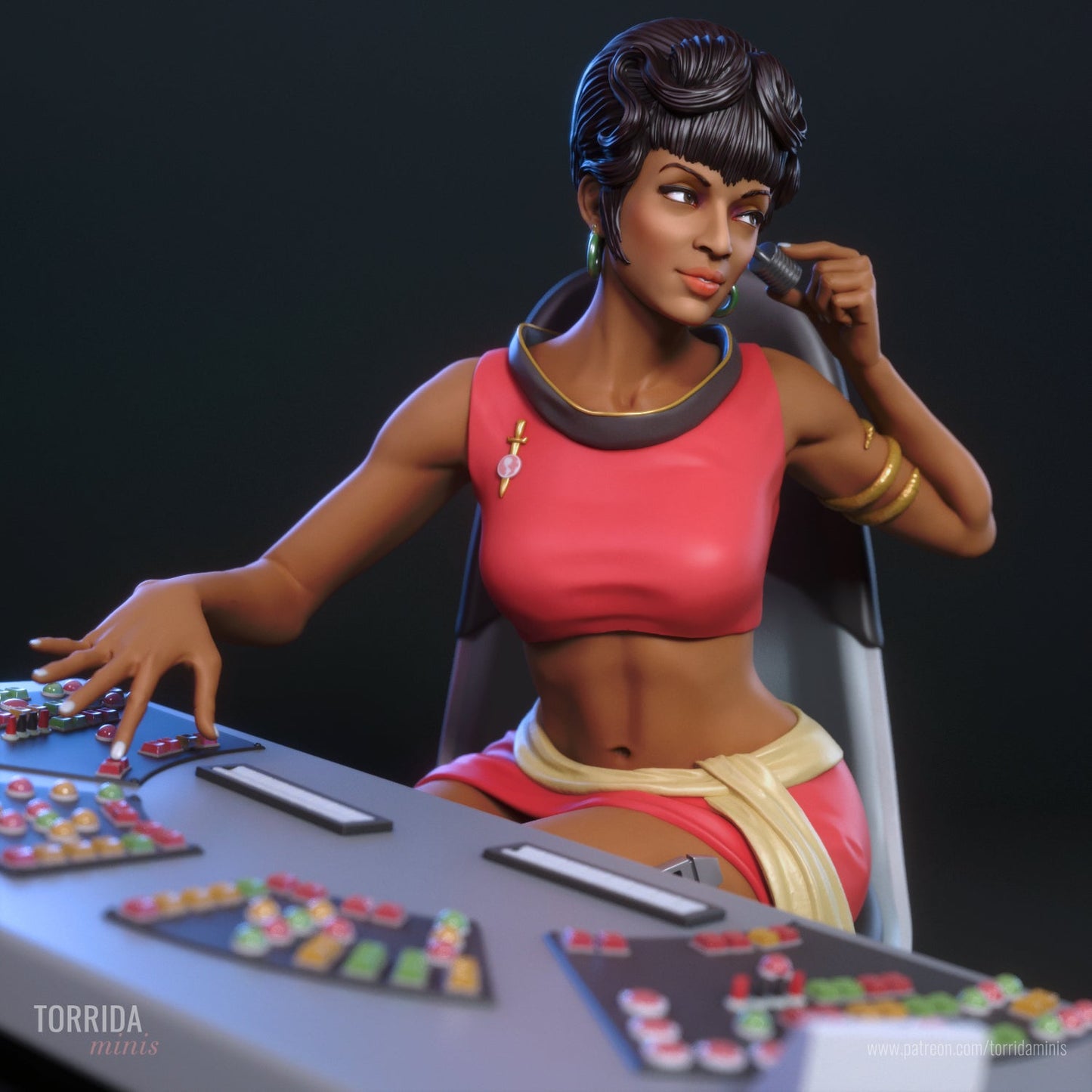 Lt Uhura - Torrida Minis - Dark Forge Arts