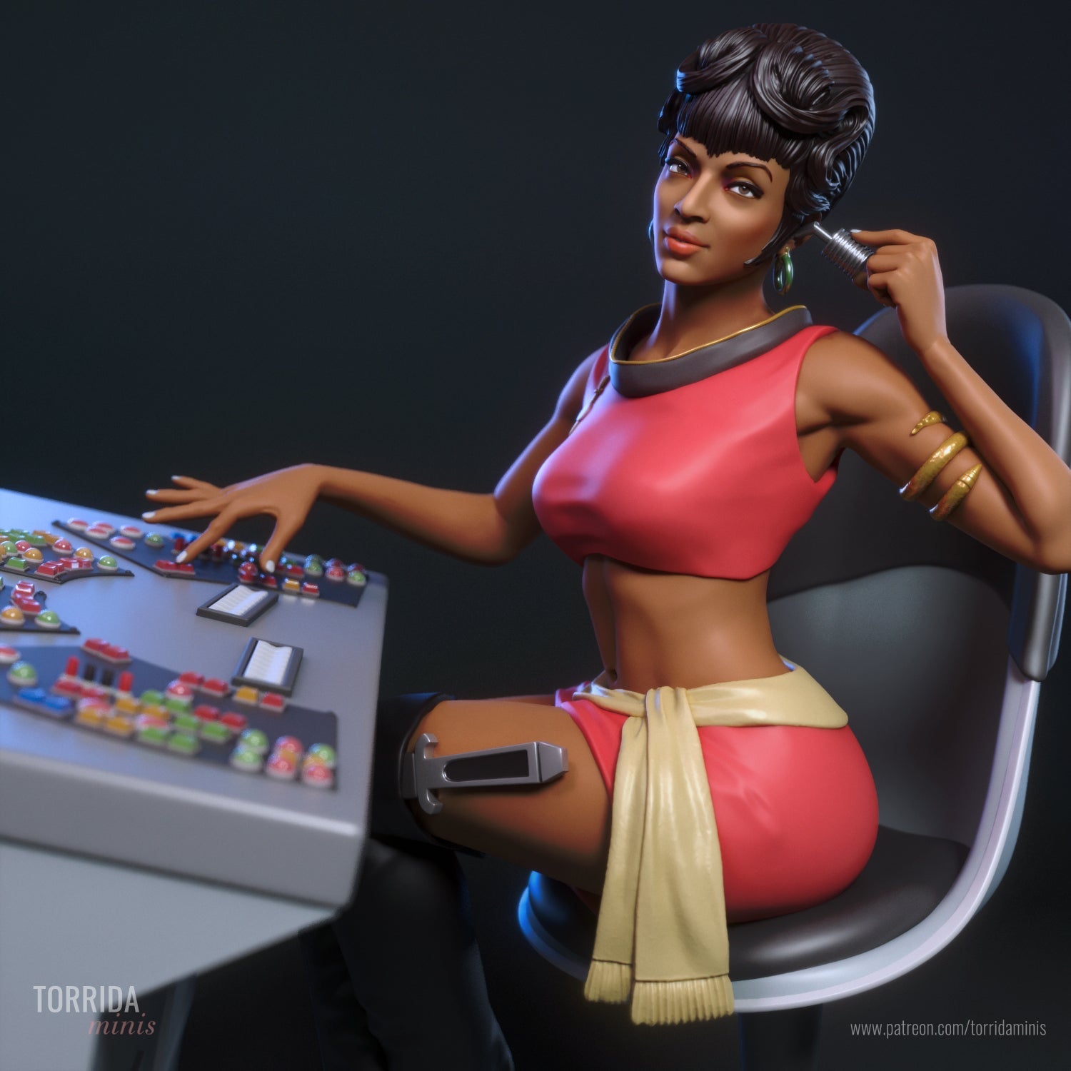 Lt Uhura - Torrida Minis - Dark Forge Arts