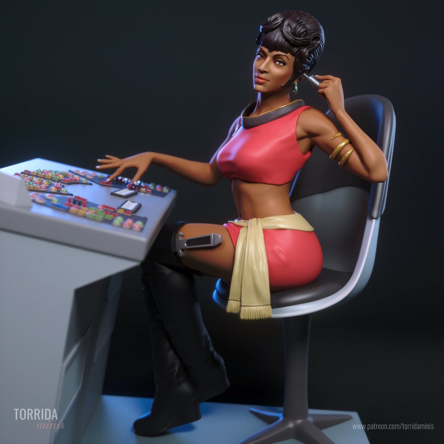 Lt Uhura - Torrida Minis - Dark Forge Arts